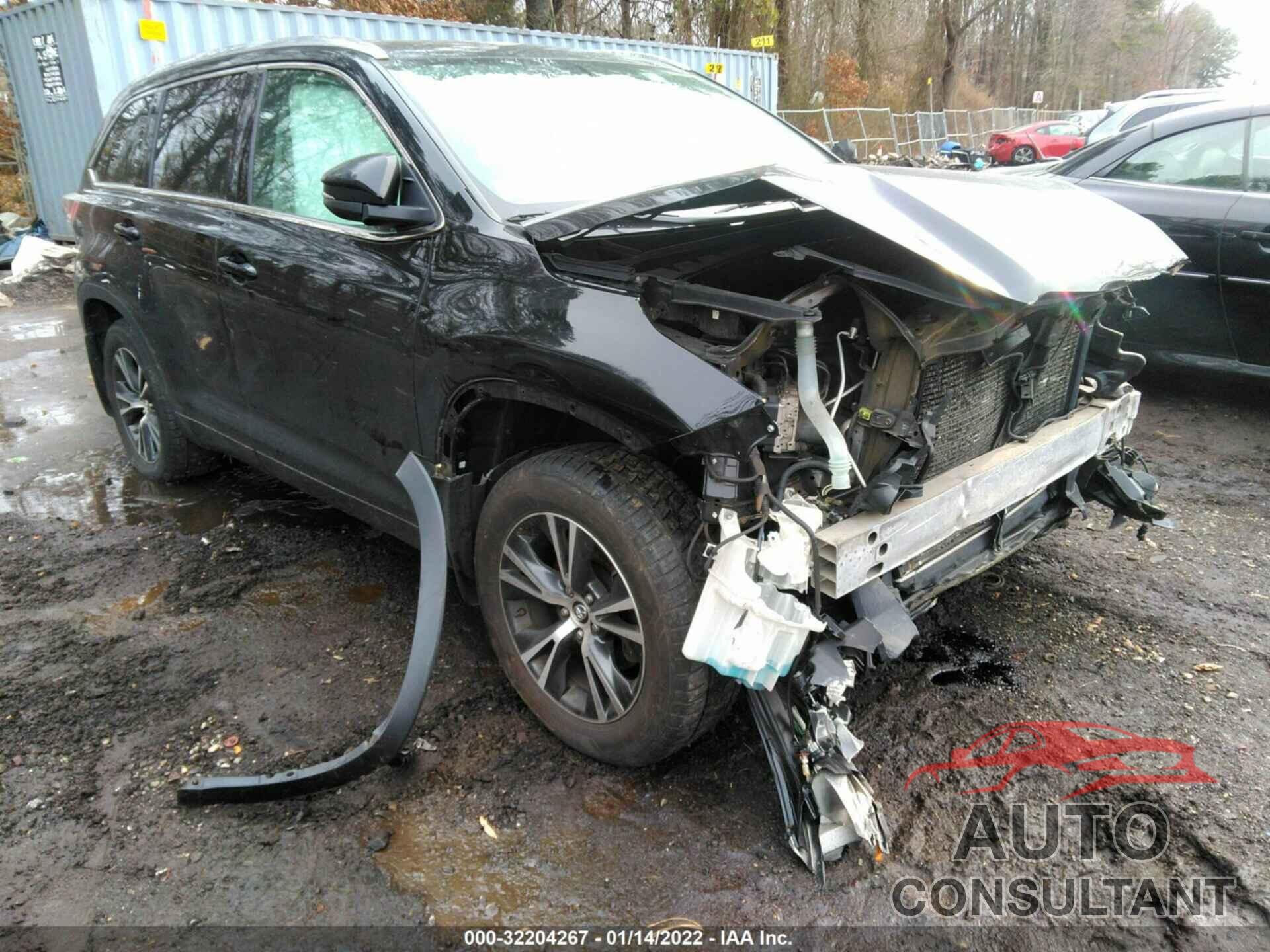TOYOTA HIGHLANDER 2016 - 5TDJKRFH8GS240937