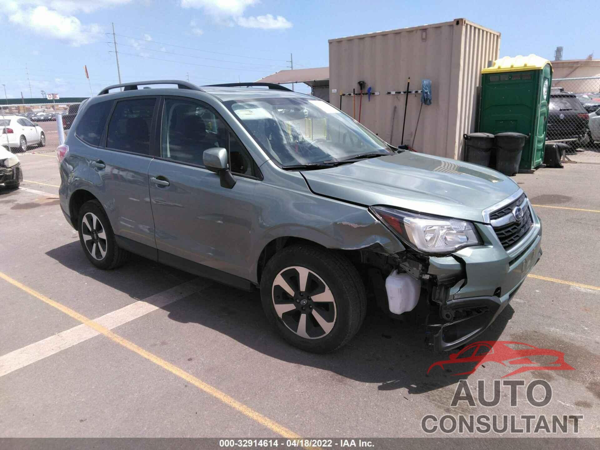 SUBARU FORESTER 2018 - JF2SJAGC1JH423962