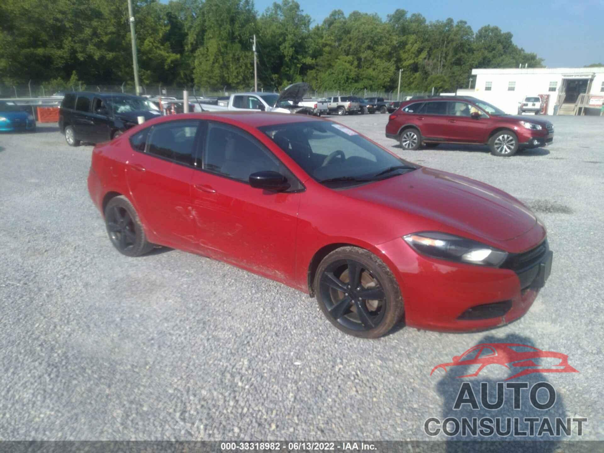 DODGE DART 2016 - 1C3CDFBBXGD531572