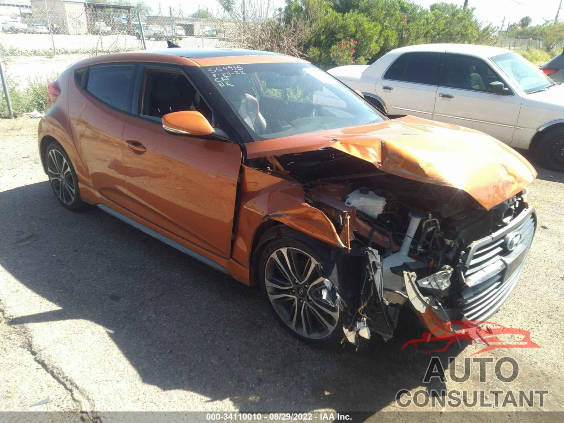 HYUNDAI VELOSTER 2016 - KMHTC6AE3GU301748