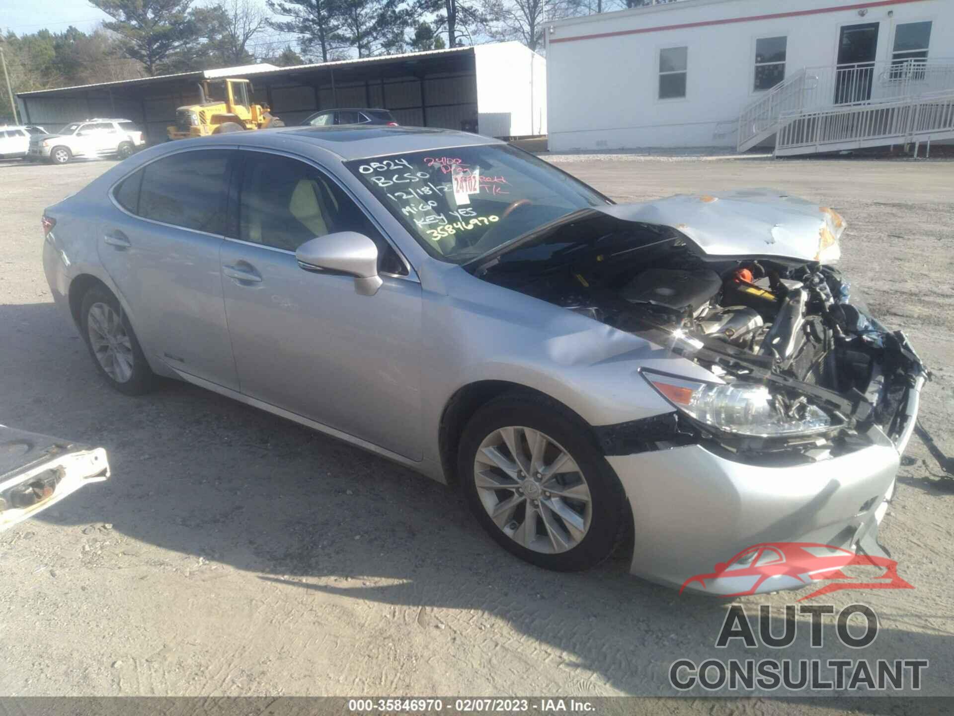 LEXUS ES 300H 2014 - JTHBW1GGXE2060524