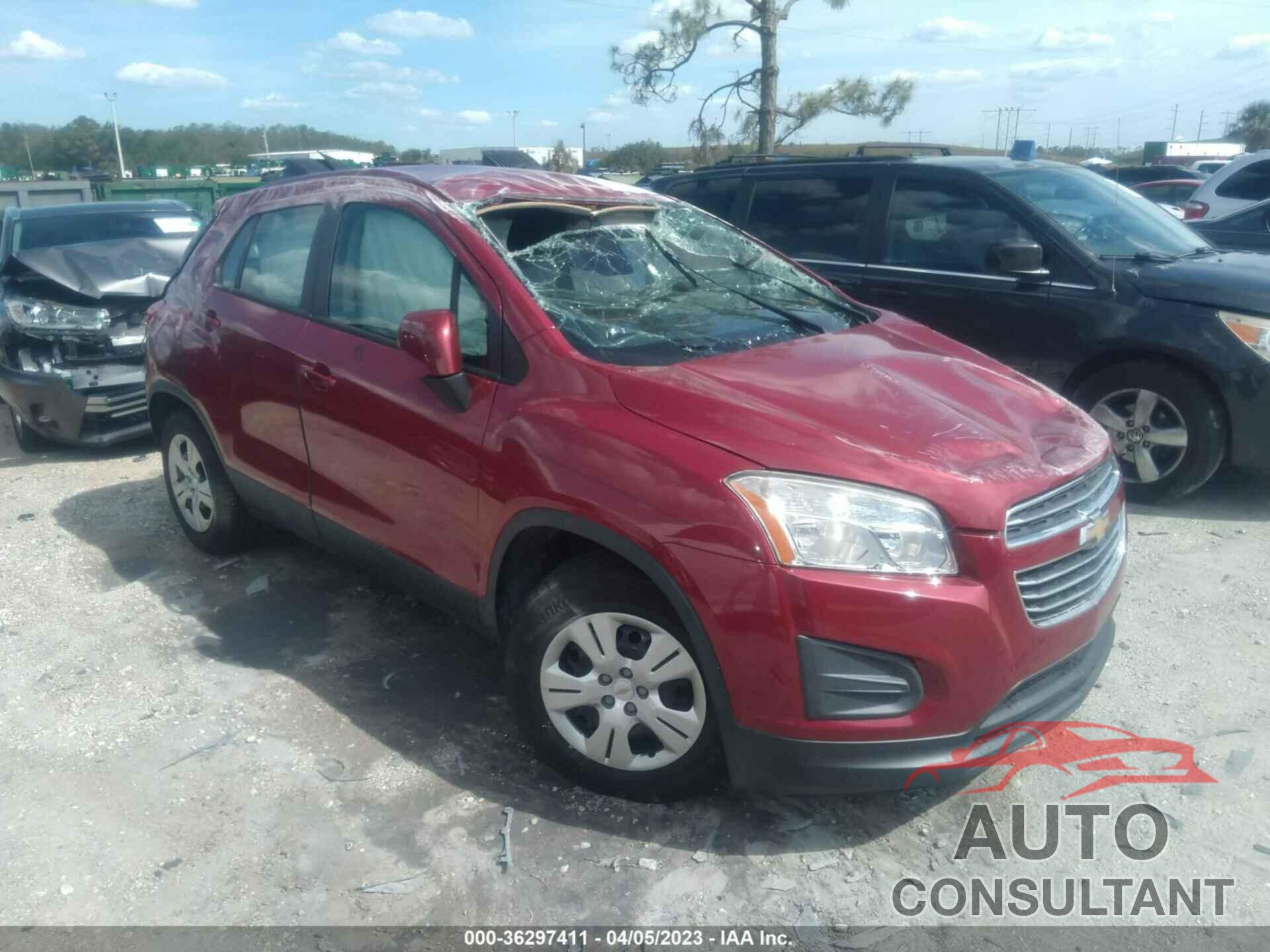 CHEVROLET TRAX 2015 - KL7CJKSB9FB189617