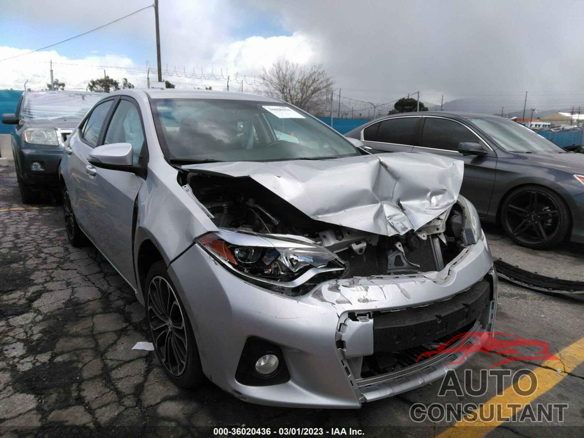 TOYOTA COROLLA 2016 - 5YFBURHE3GP547300