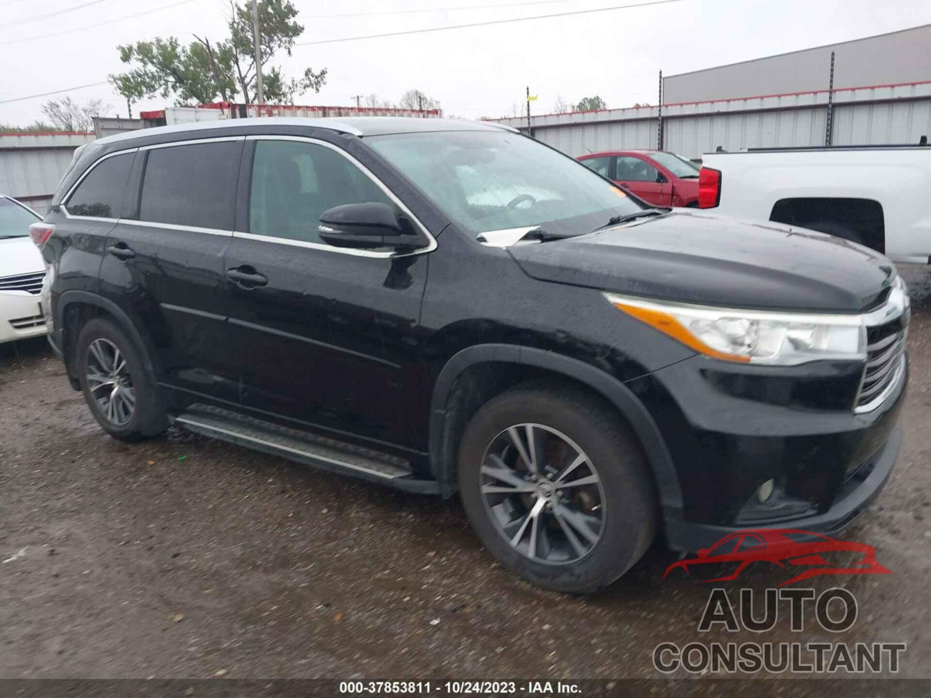 TOYOTA HIGHLANDER 2016 - 5TDJKRFH2GS228735