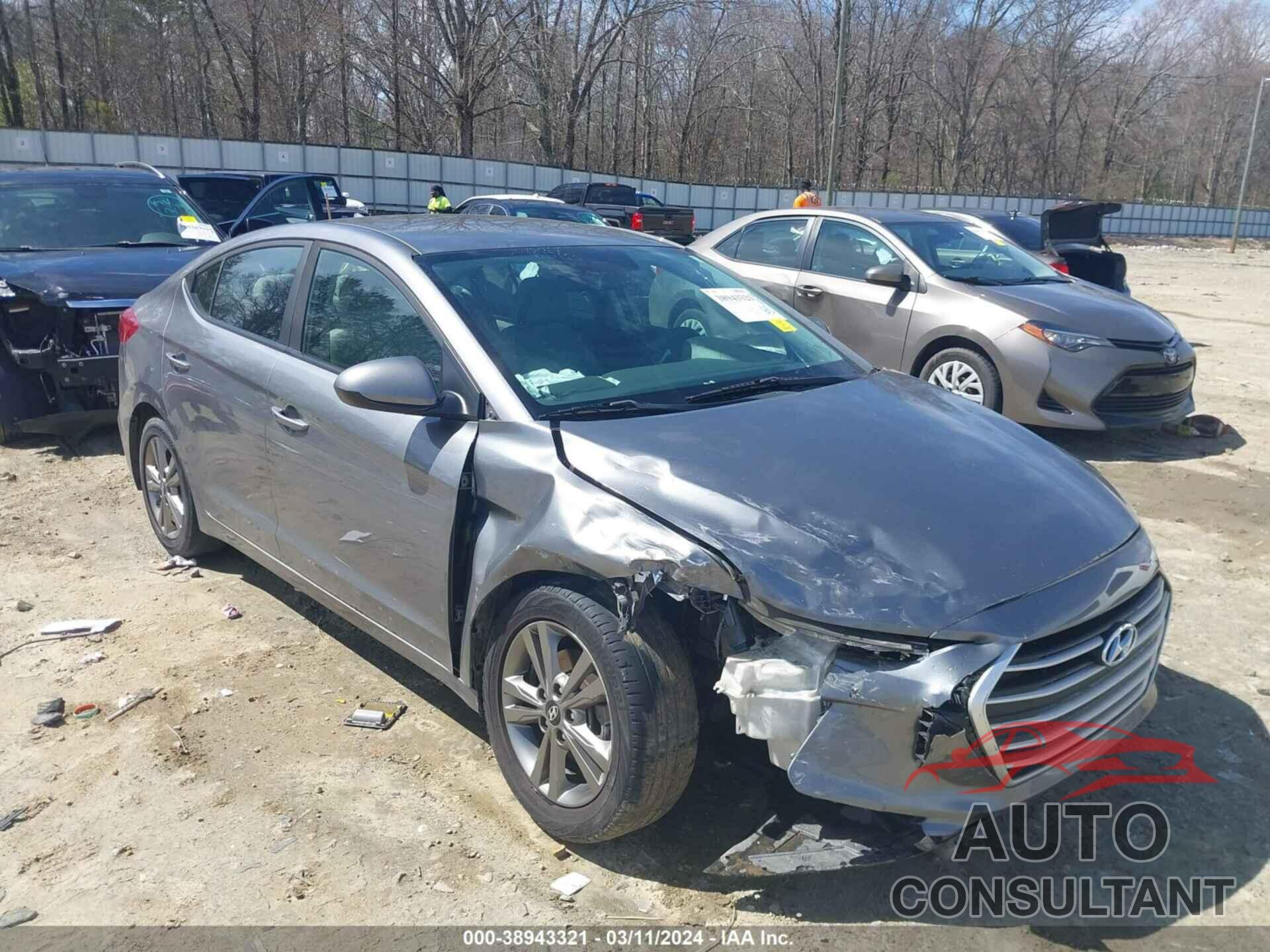 HYUNDAI ELANTRA 2018 - 5NPD84LF4JH301537