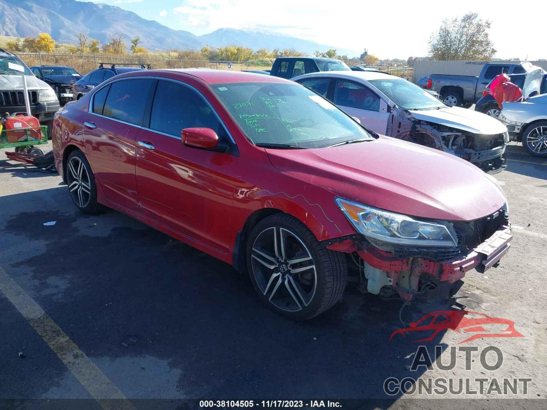 HONDA ACCORD 2016 - 1HGCR2F61GA028017