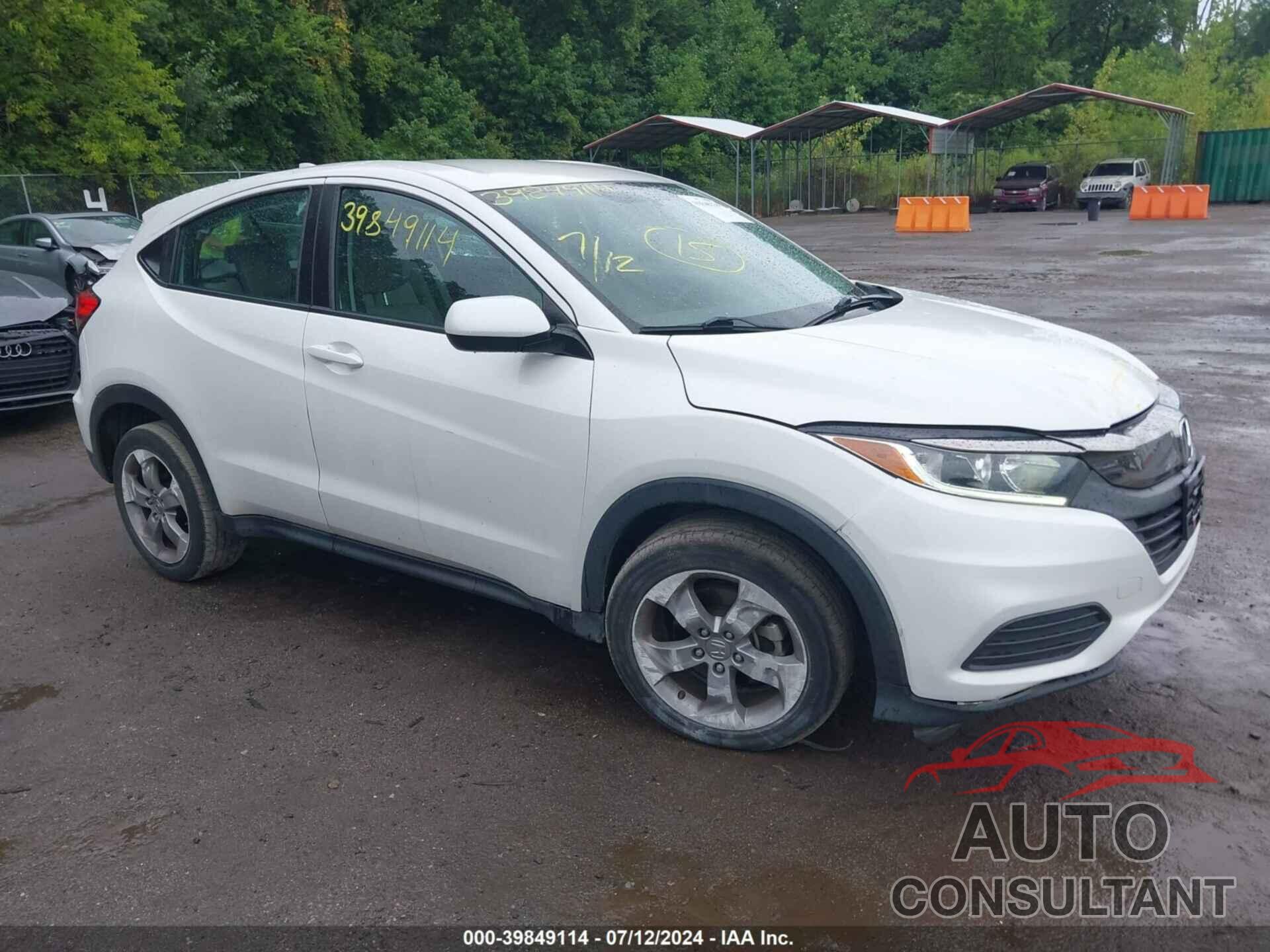 HONDA HR-V 2019 - 3CZRU6H37KM728745