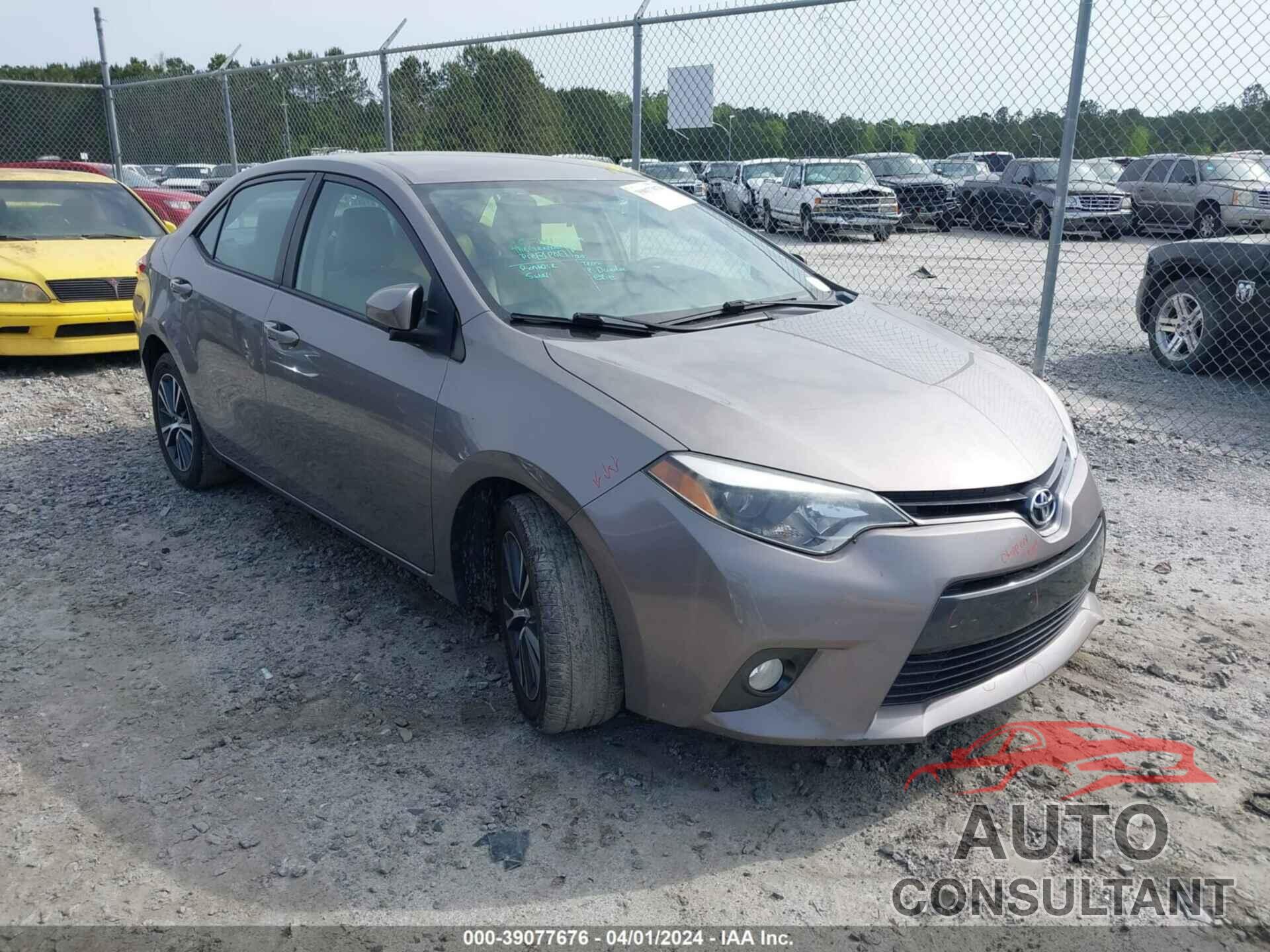 TOYOTA COROLLA 2016 - 2T1BURHE7GC717674