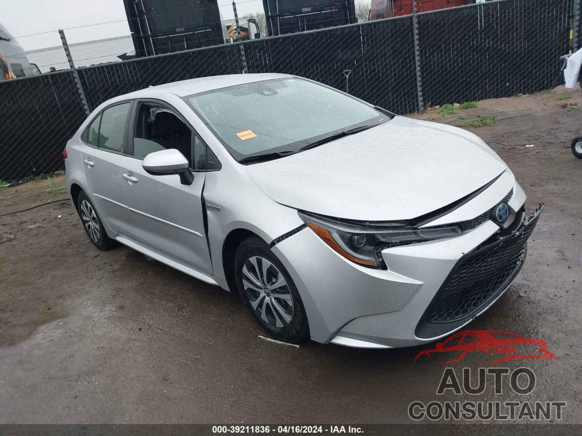 TOYOTA COROLLA 2021 - JTDEAMDE2MJ003336