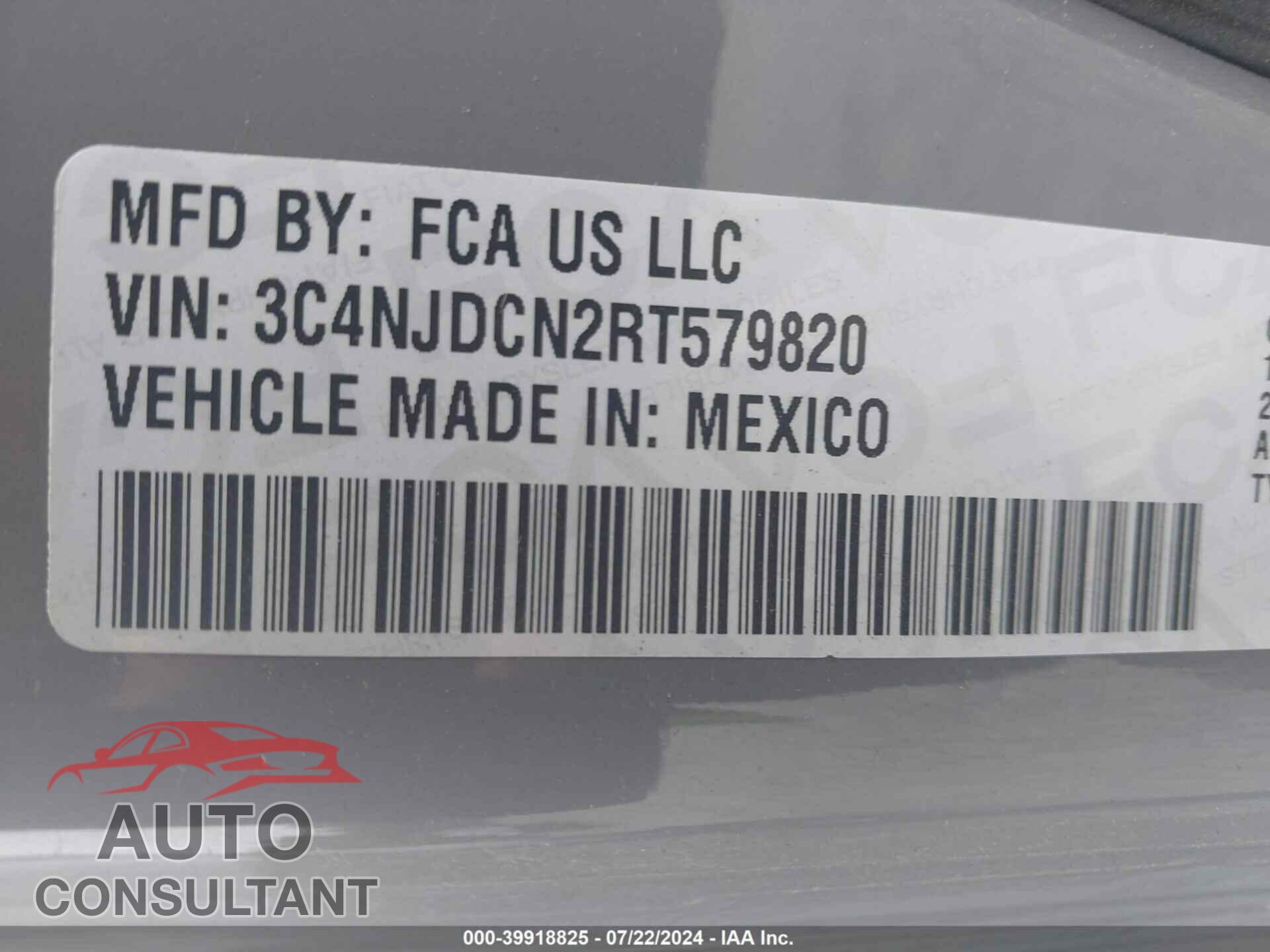 JEEP COMPASS 2024 - 3C4NJDCN2RT579820