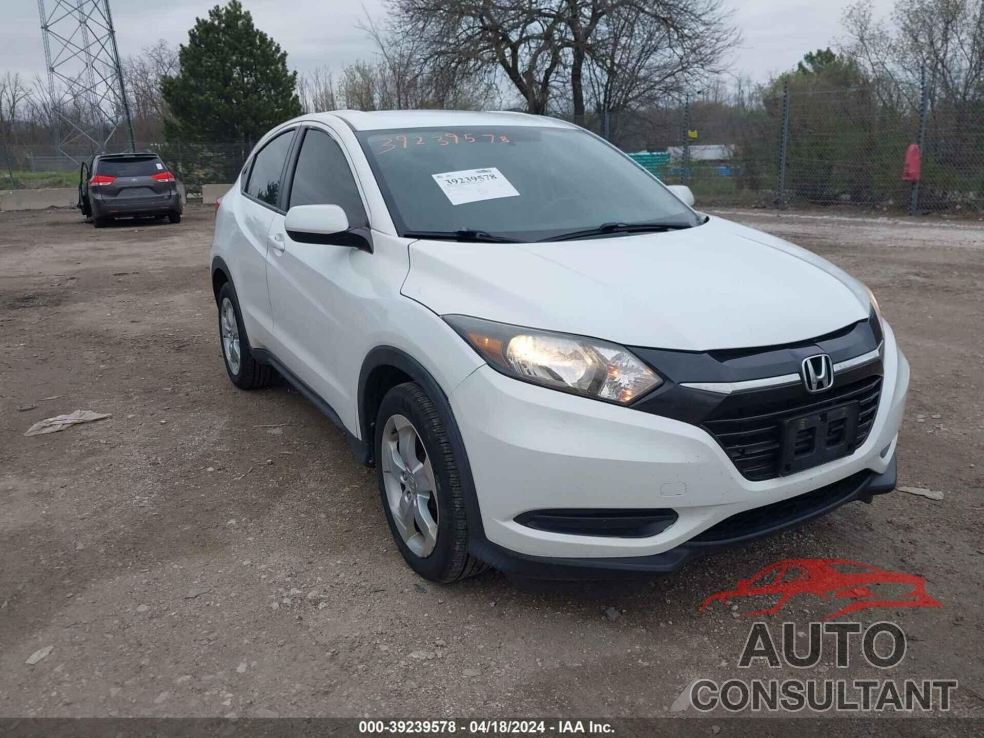 HONDA HR-V 2016 - 3CZRU6H37GM723729
