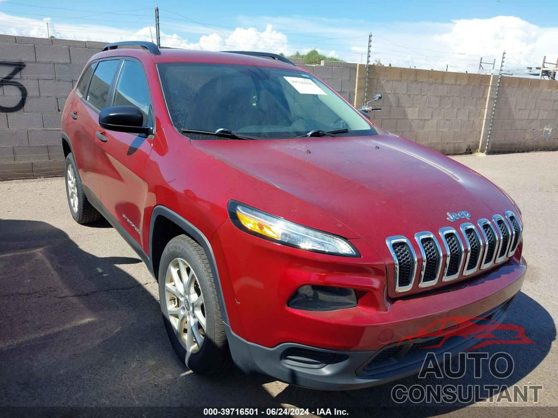 JEEP CHEROKEE 2016 - 1C4PJLAB2GW212144