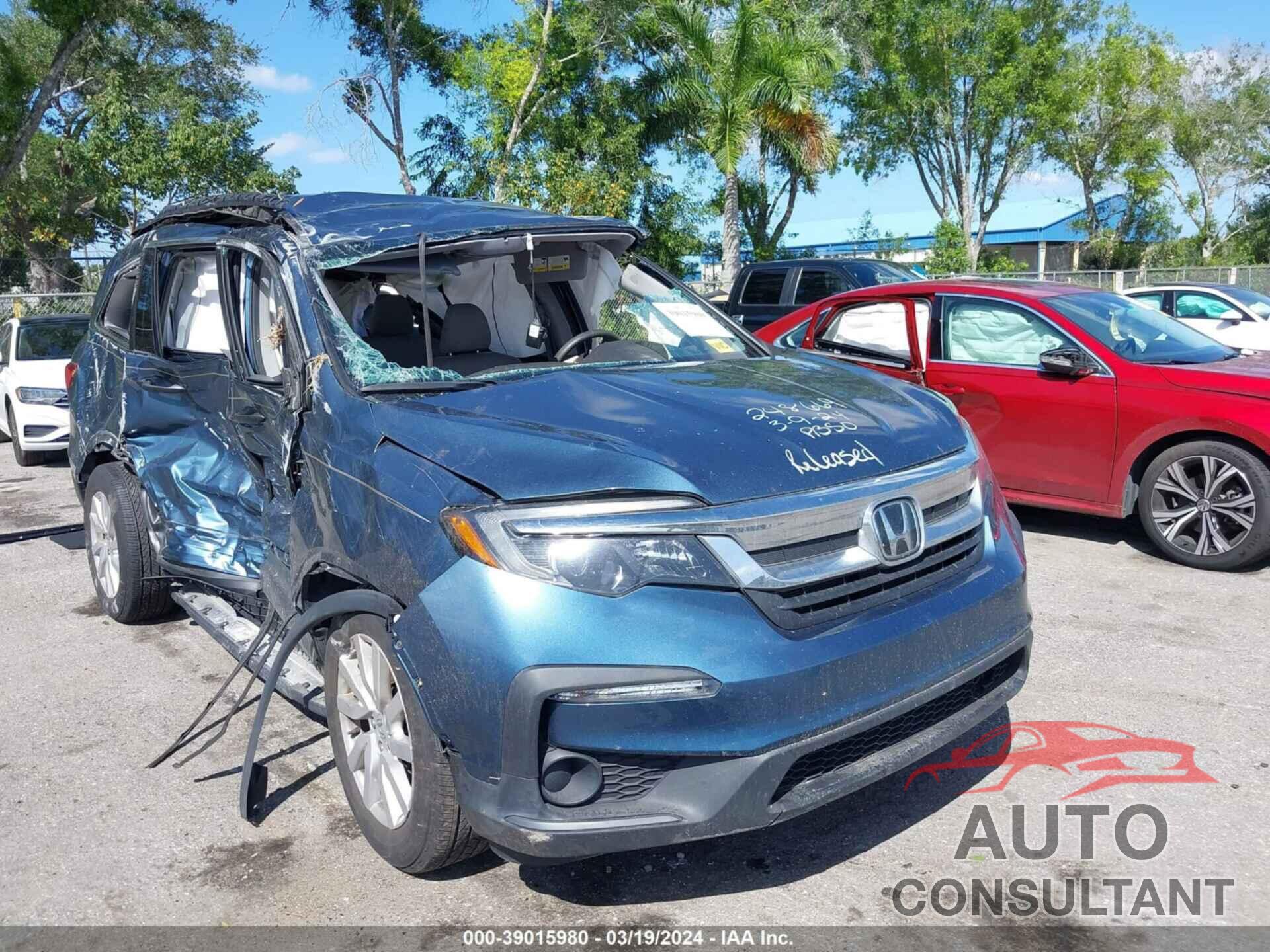 HONDA PILOT 2019 - 5FNYF5H13KB025362