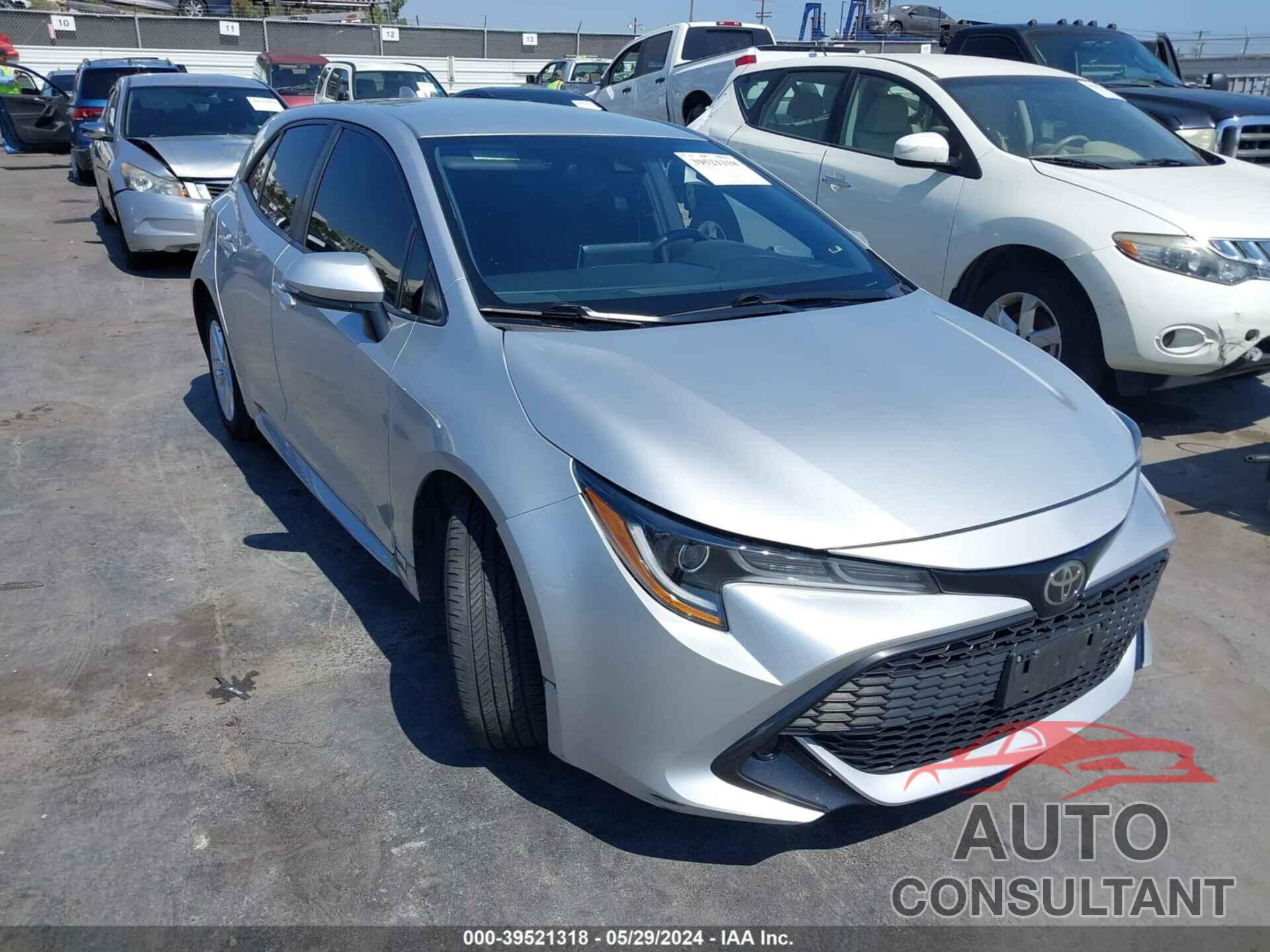 TOYOTA COROLLA 2019 - JTNK4RBE0K3043969