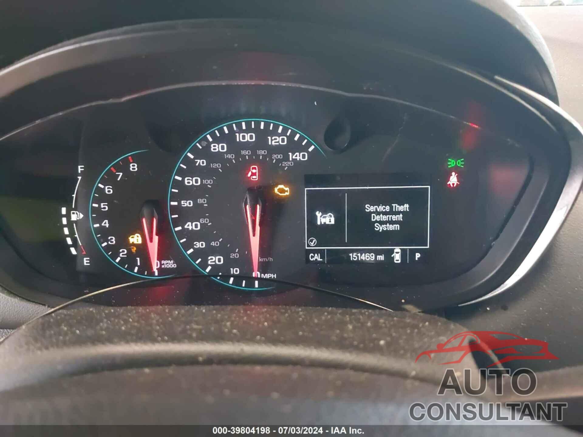 CHEVROLET TRAX 2017 - 3GNCJKSB6HL265208