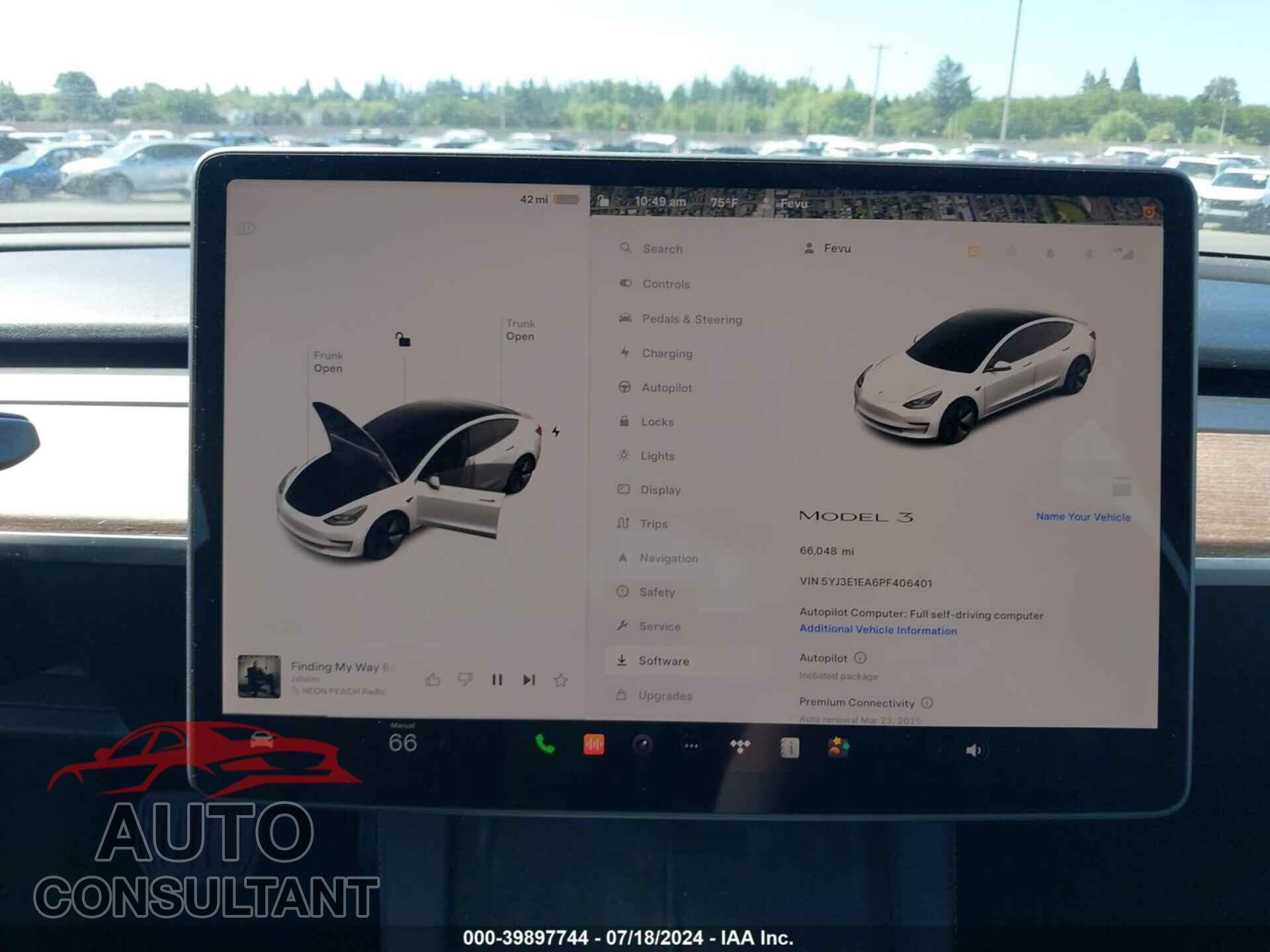 TESLA MODEL 3 2023 - 5YJ3E1EA6PF406401