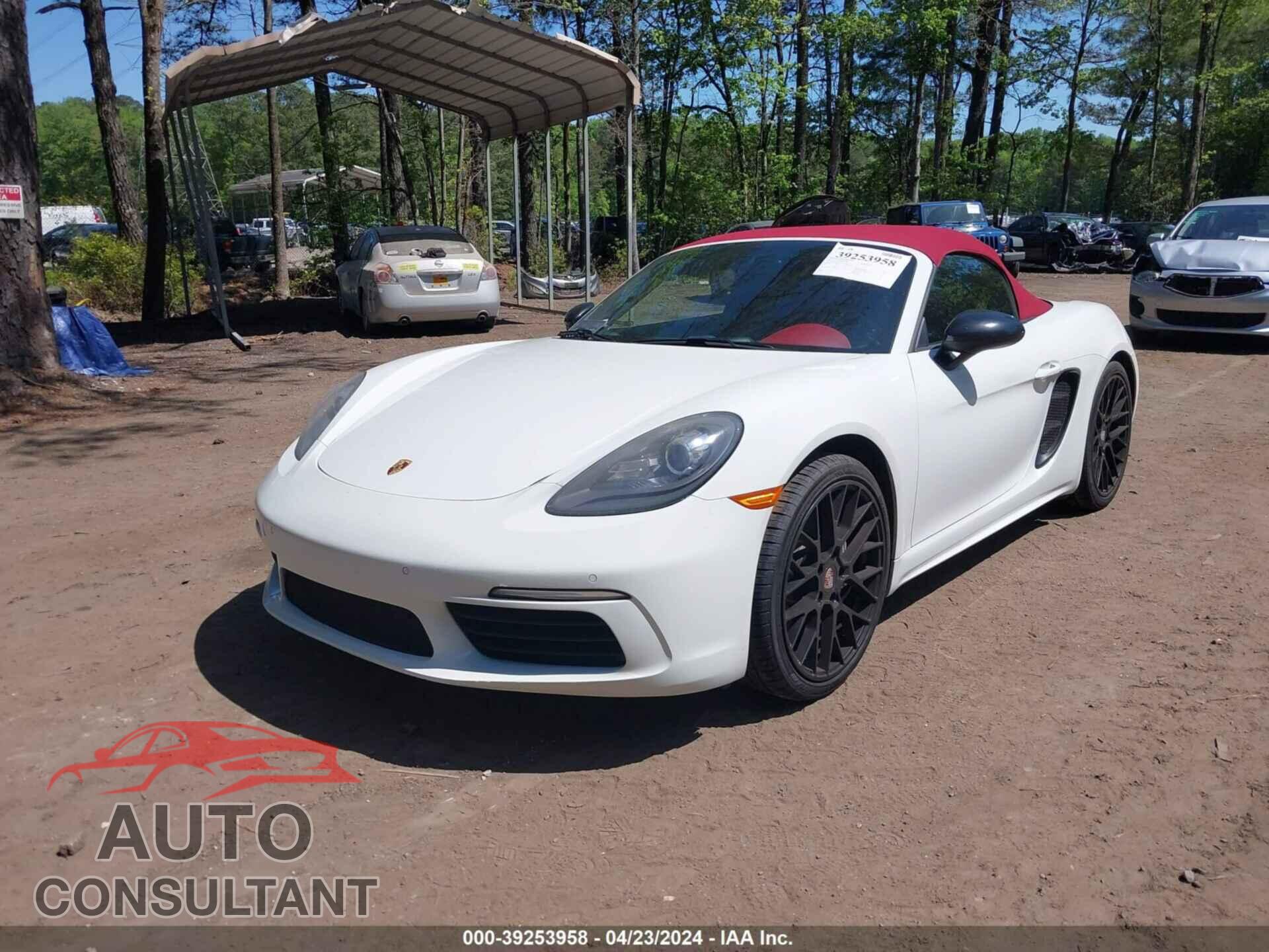 PORSCHE 718 BOXSTER 2017 - WP0CA2A8XHS221440