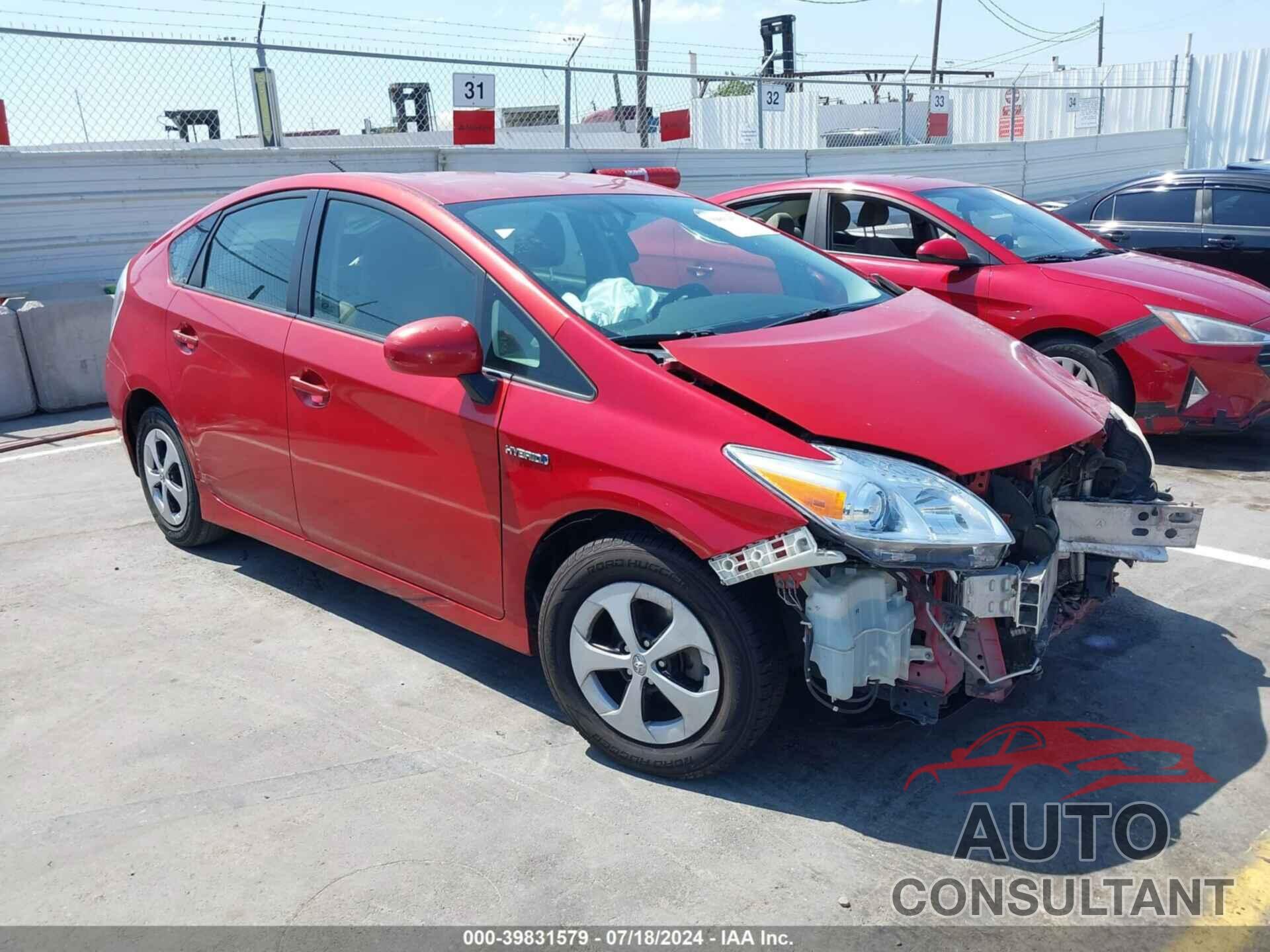 TOYOTA PRIUS 2012 - JTDKN3DUXC5383431