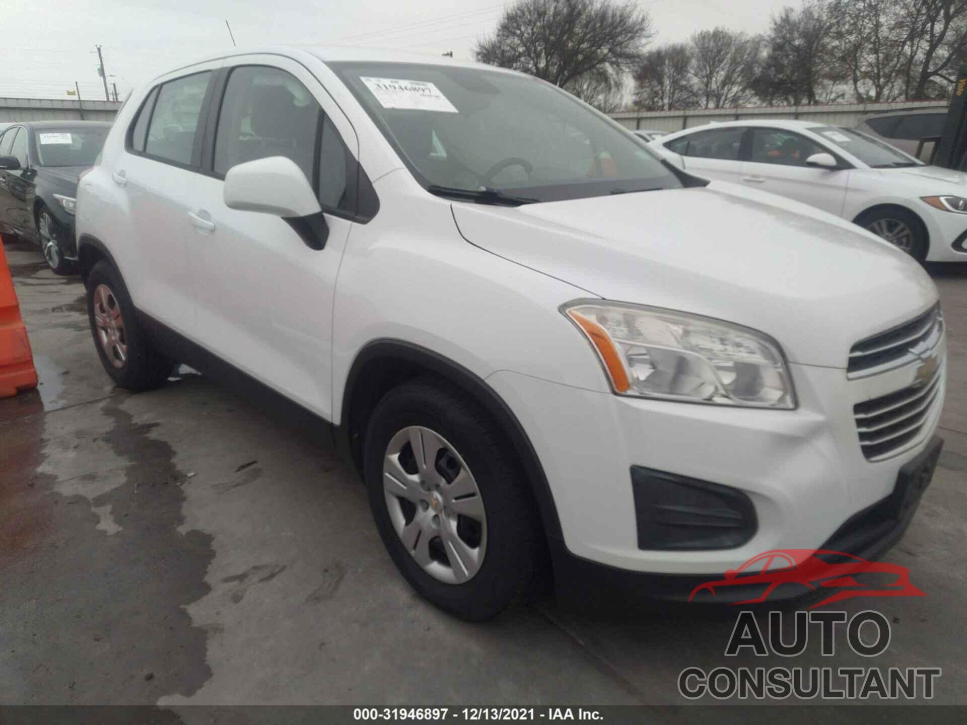 CHEVROLET TRAX 2016 - KL7CJKSBXGB615395