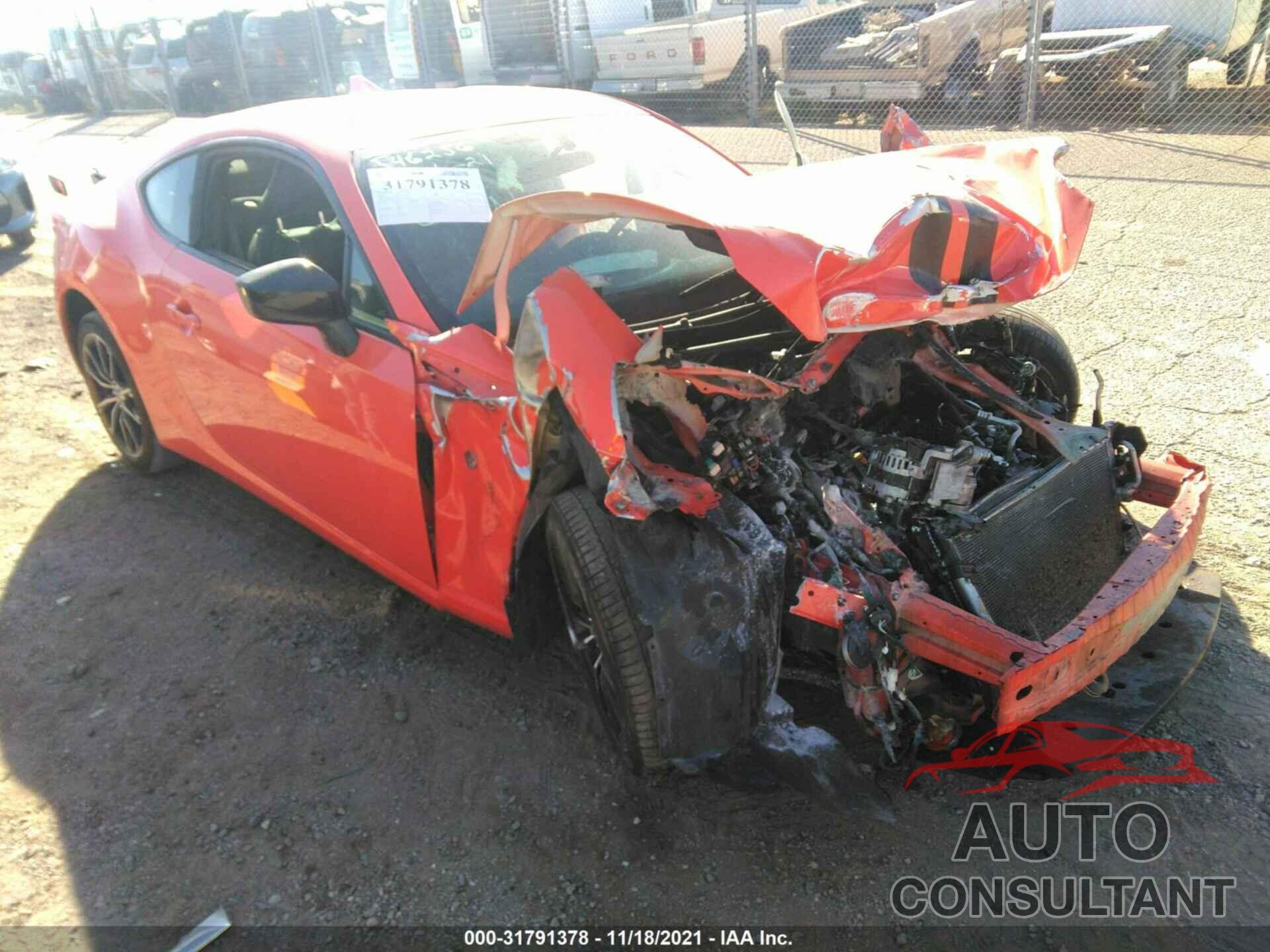 TOYOTA 86 2017 - JF1ZNAA12H8708114