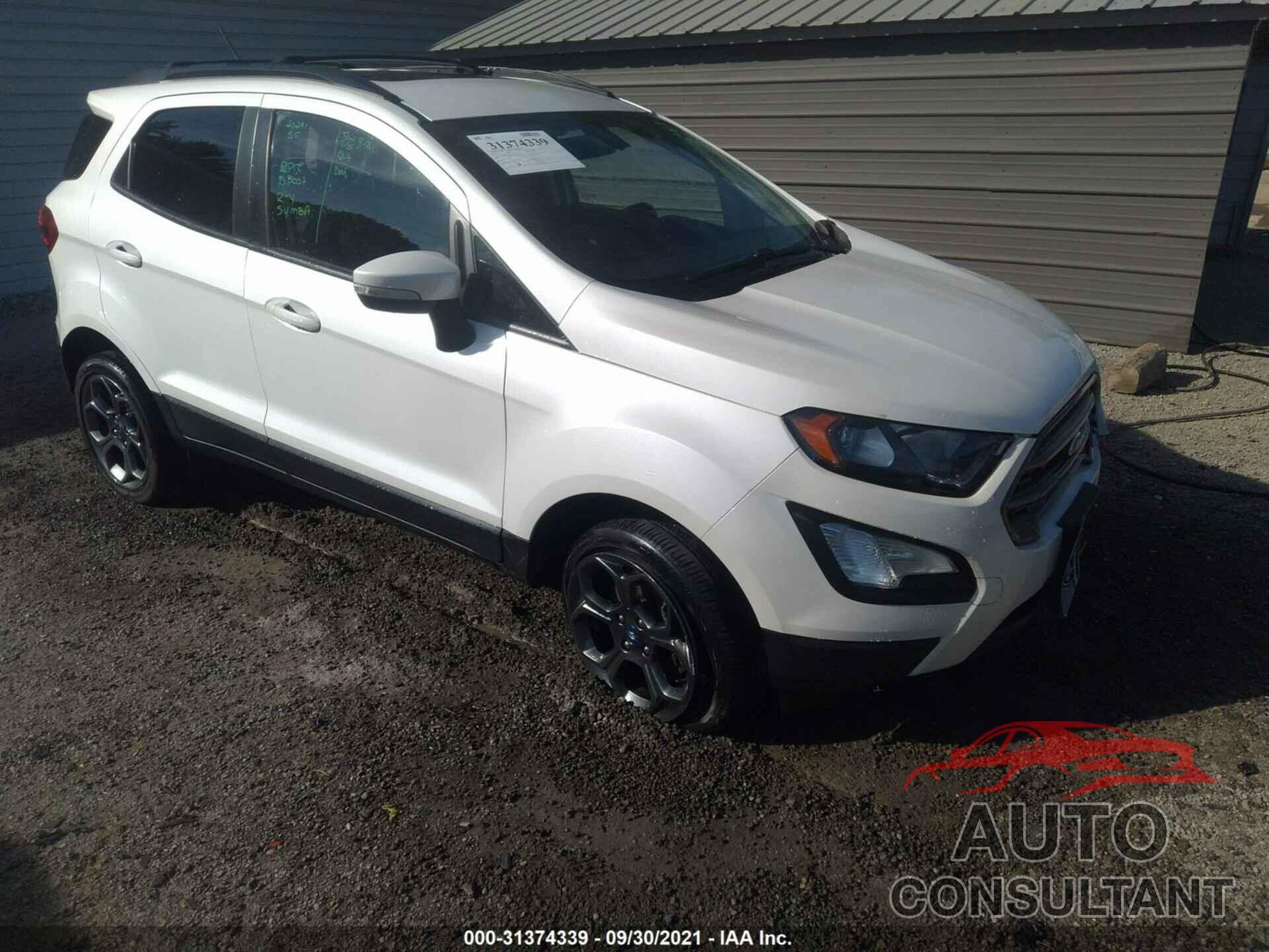 FORD ECOSPORT 2018 - MAJ6P1CL0JC194682