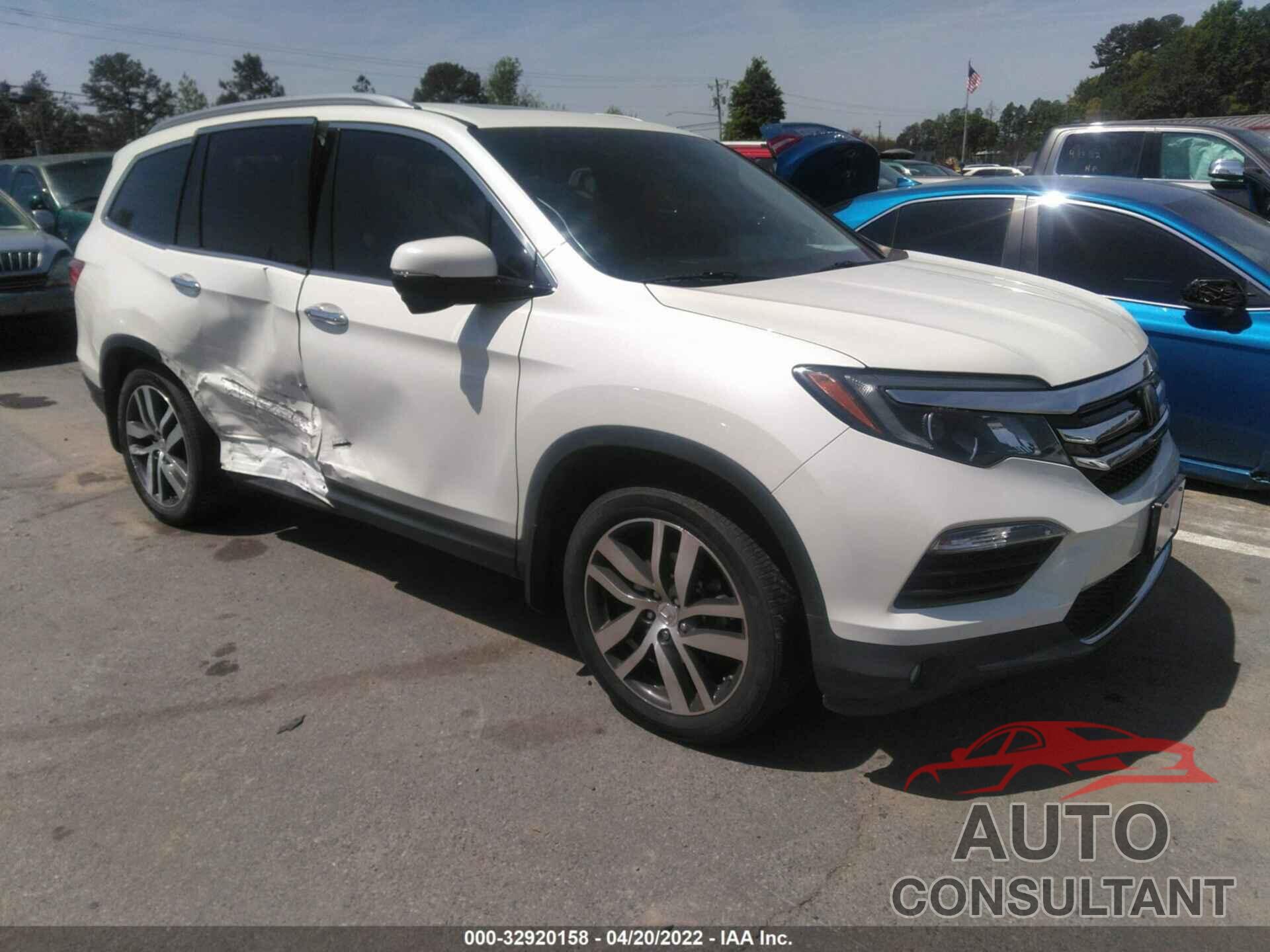 HONDA PILOT 2016 - 5FNYF5H94GB046556