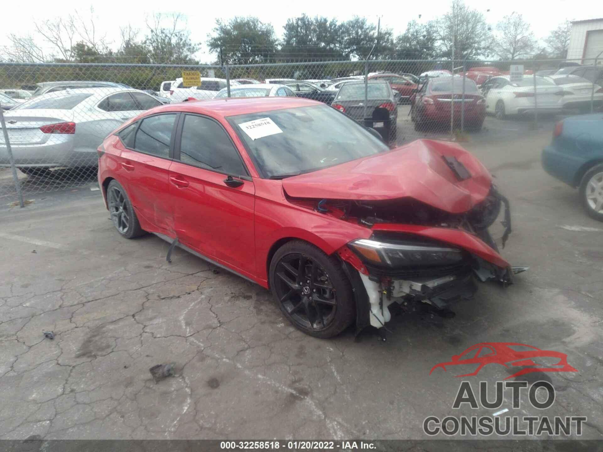 HONDA CIVIC HATCHBACK 2022 - 19XFL2H88NE002388