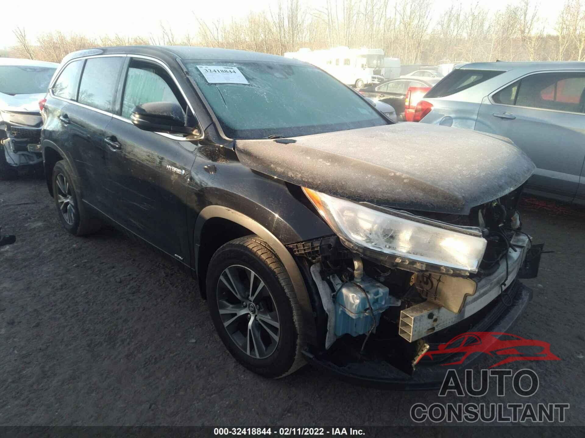 TOYOTA HIGHLANDER 2017 - 5TDBGRFH9HS025851