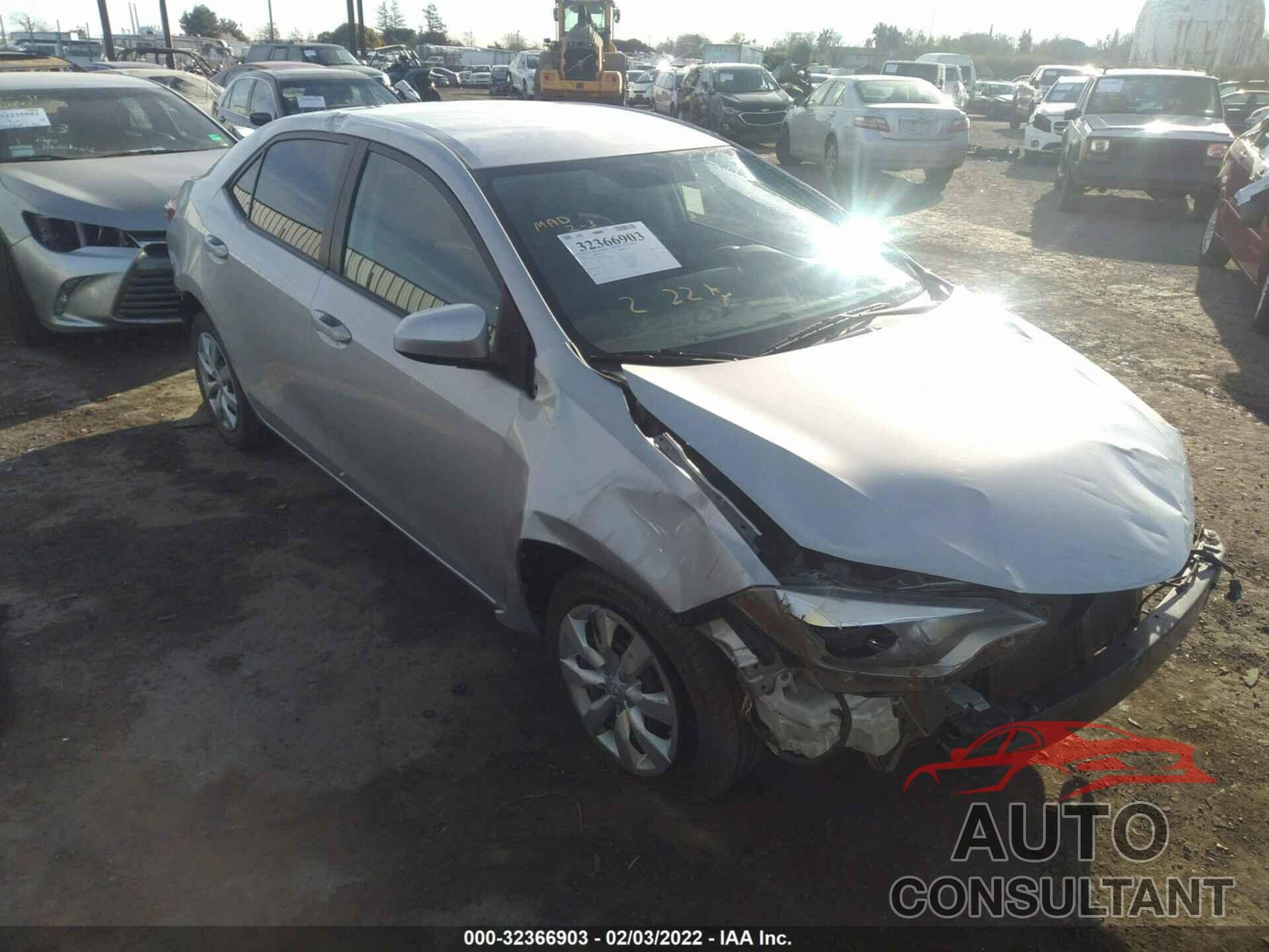 TOYOTA COROLLA 2016 - 5YFBURHE0GP431925