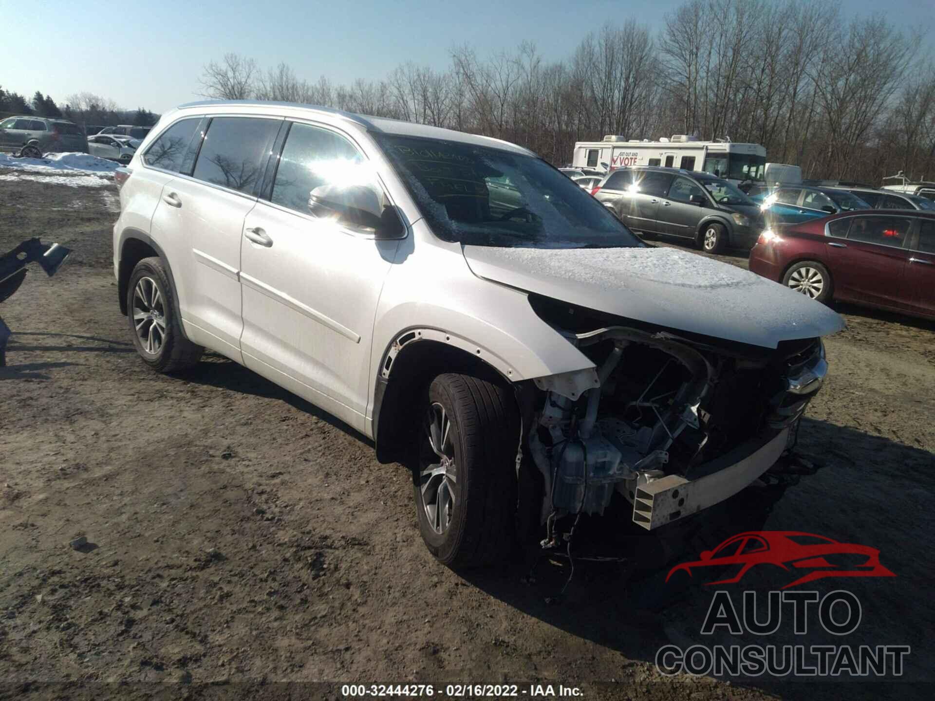TOYOTA HIGHLANDER 2016 - 5TDJKRFH8GS279236