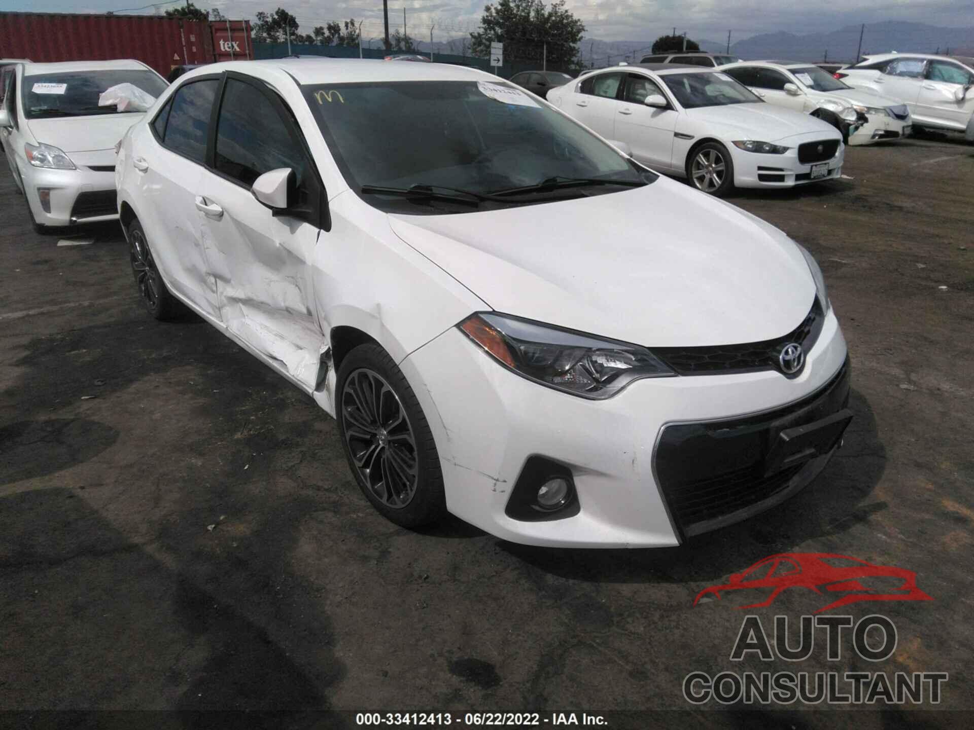 TOYOTA COROLLA 2016 - 5YFBURHE8GP384403