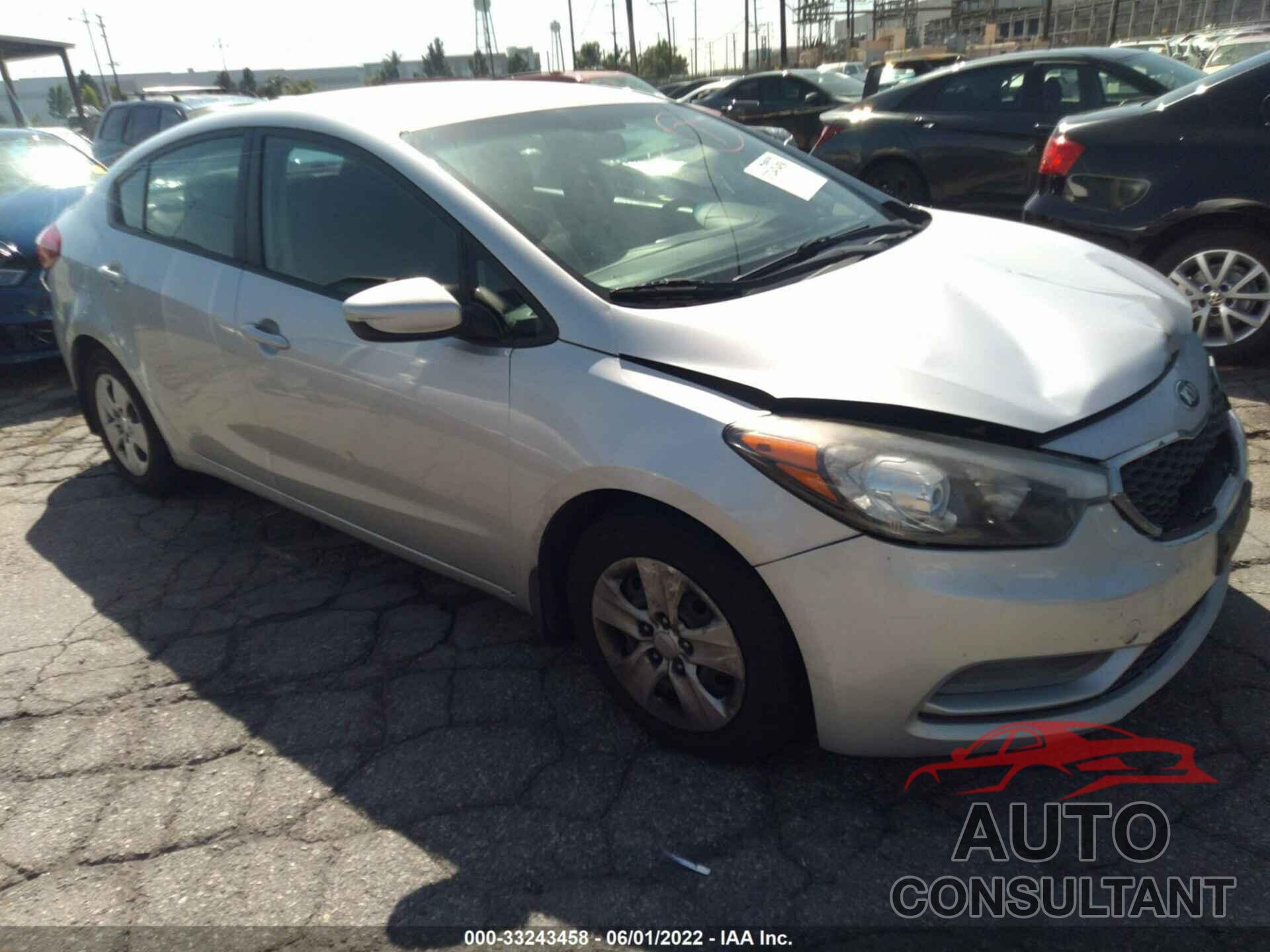 KIA FORTE 2016 - KNAFK4A66G5449482