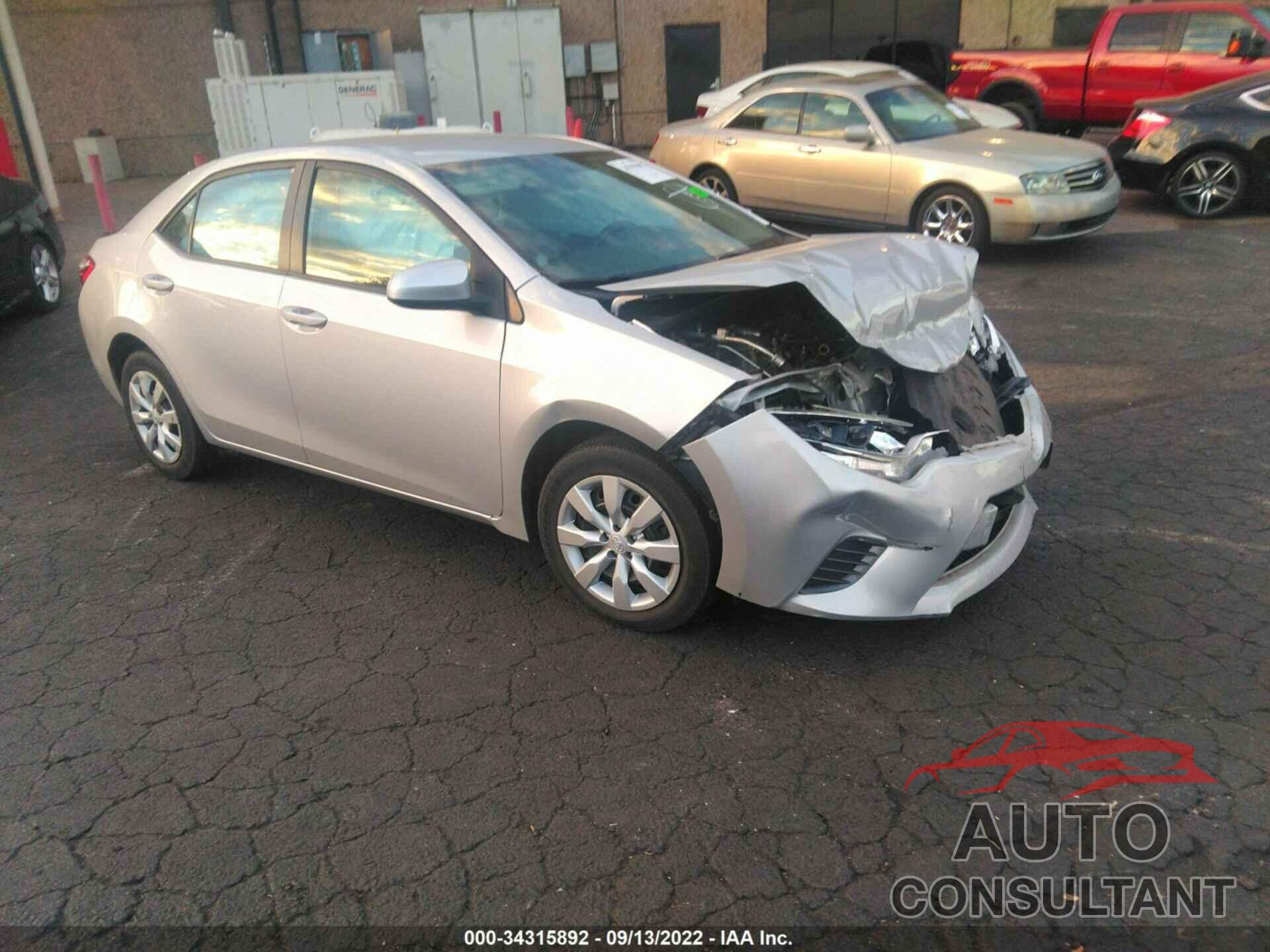 TOYOTA COROLLA 2016 - 2T1BURHE3GC680574