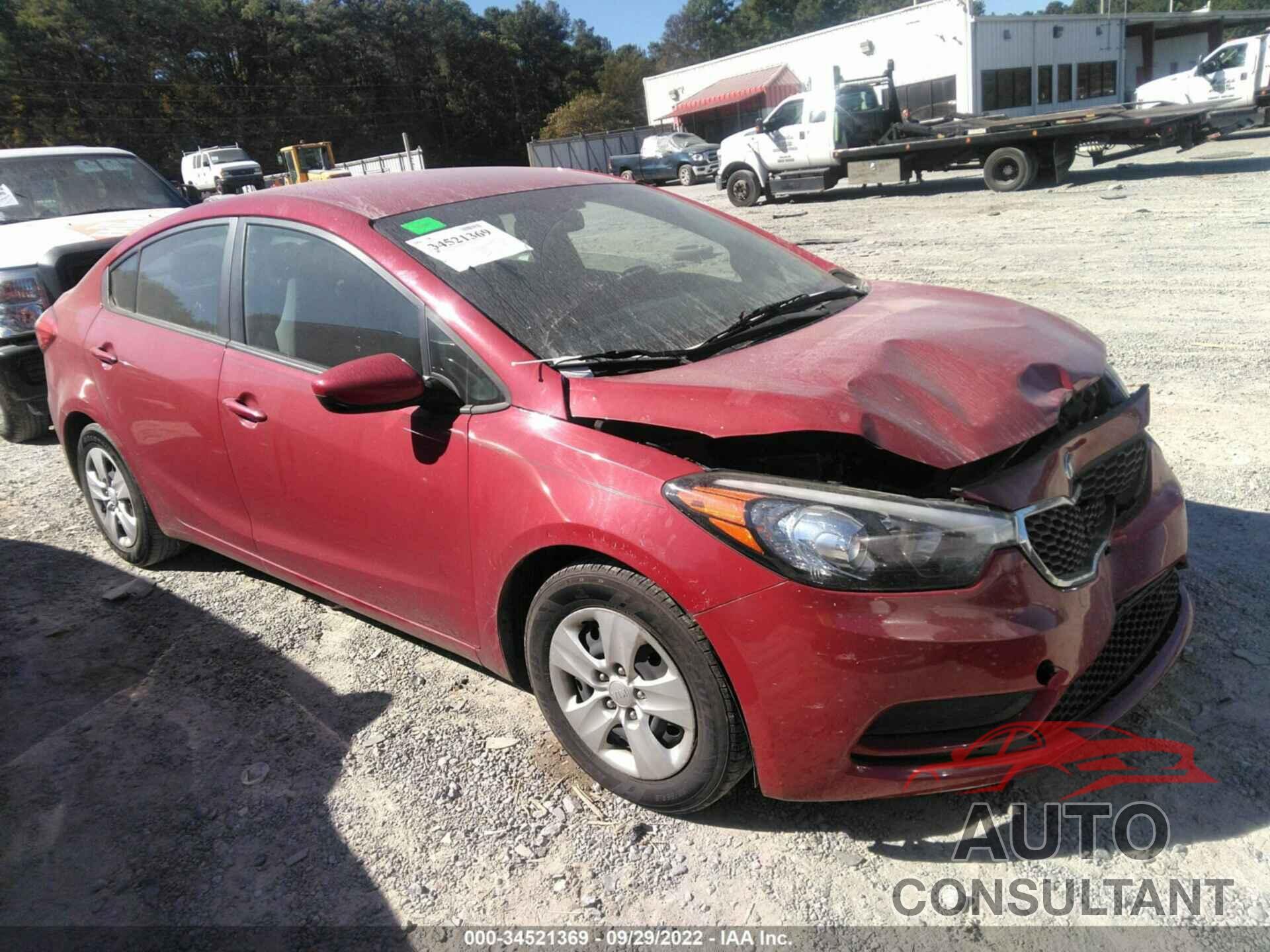 KIA FORTE 2016 - KNAFK4A67G5572059