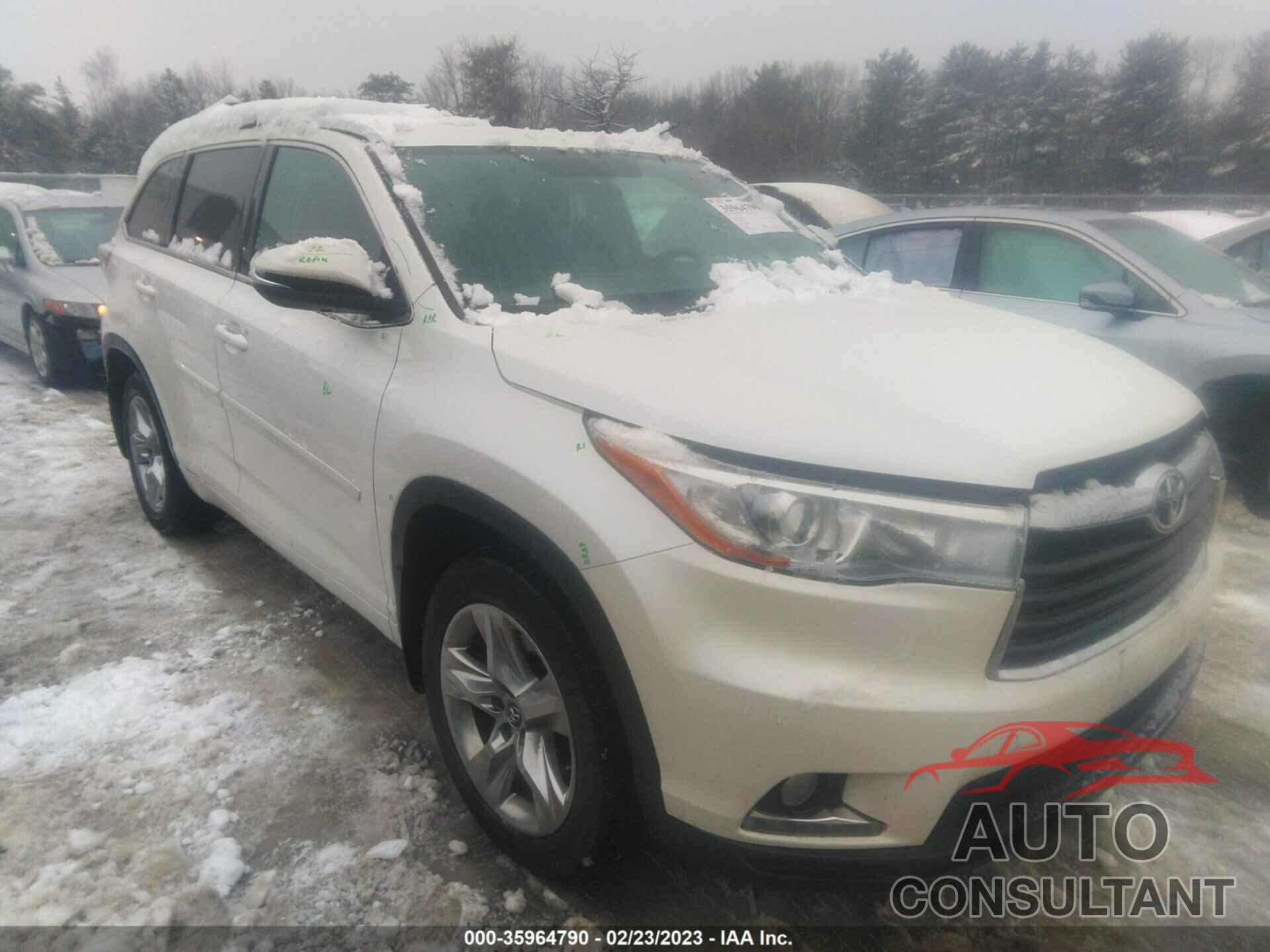 TOYOTA HIGHLANDER 2016 - 5TDDKRFH6GS322677