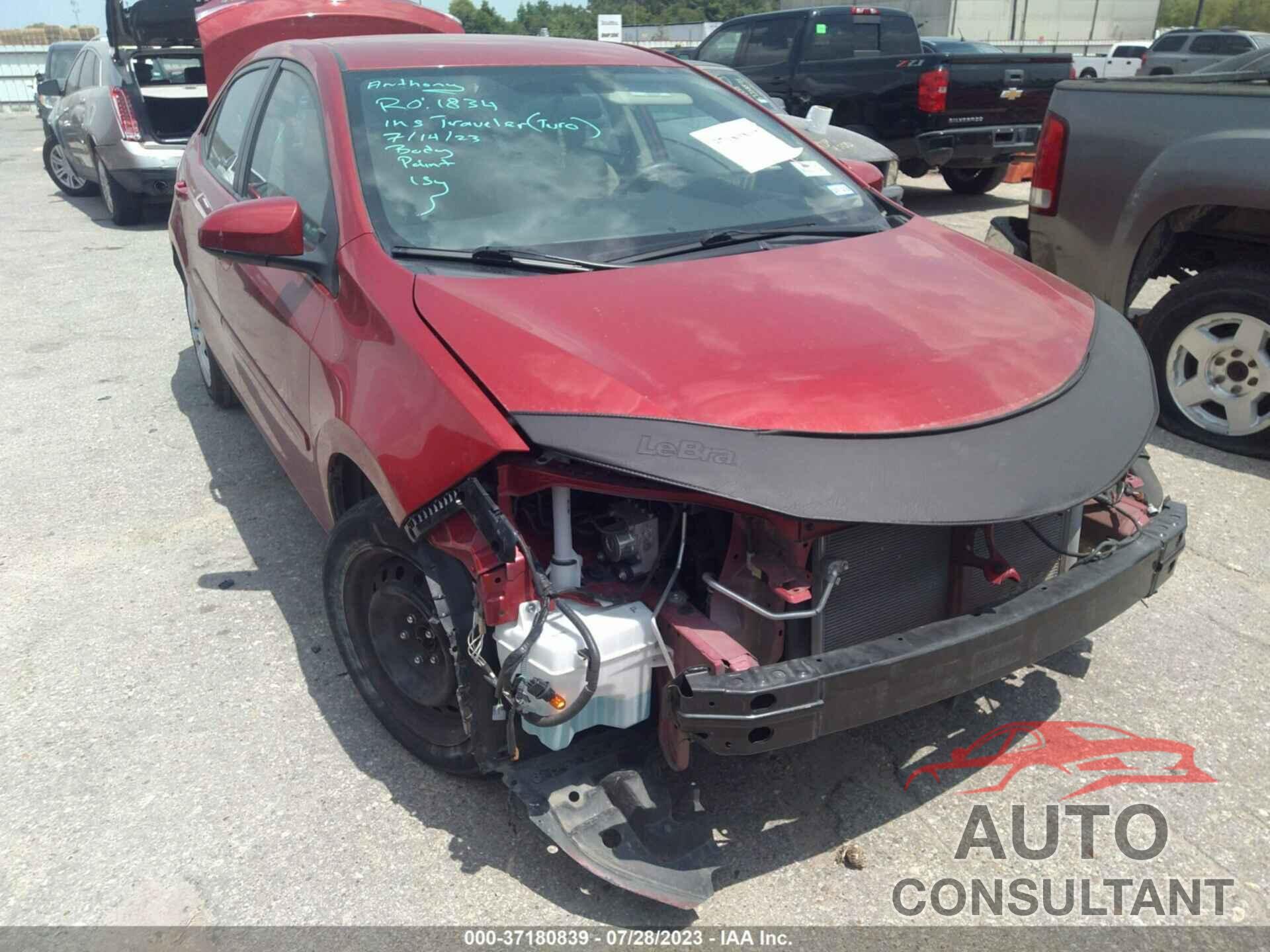 TOYOTA COROLLA 2016 - 5YFBURHE6GP504991