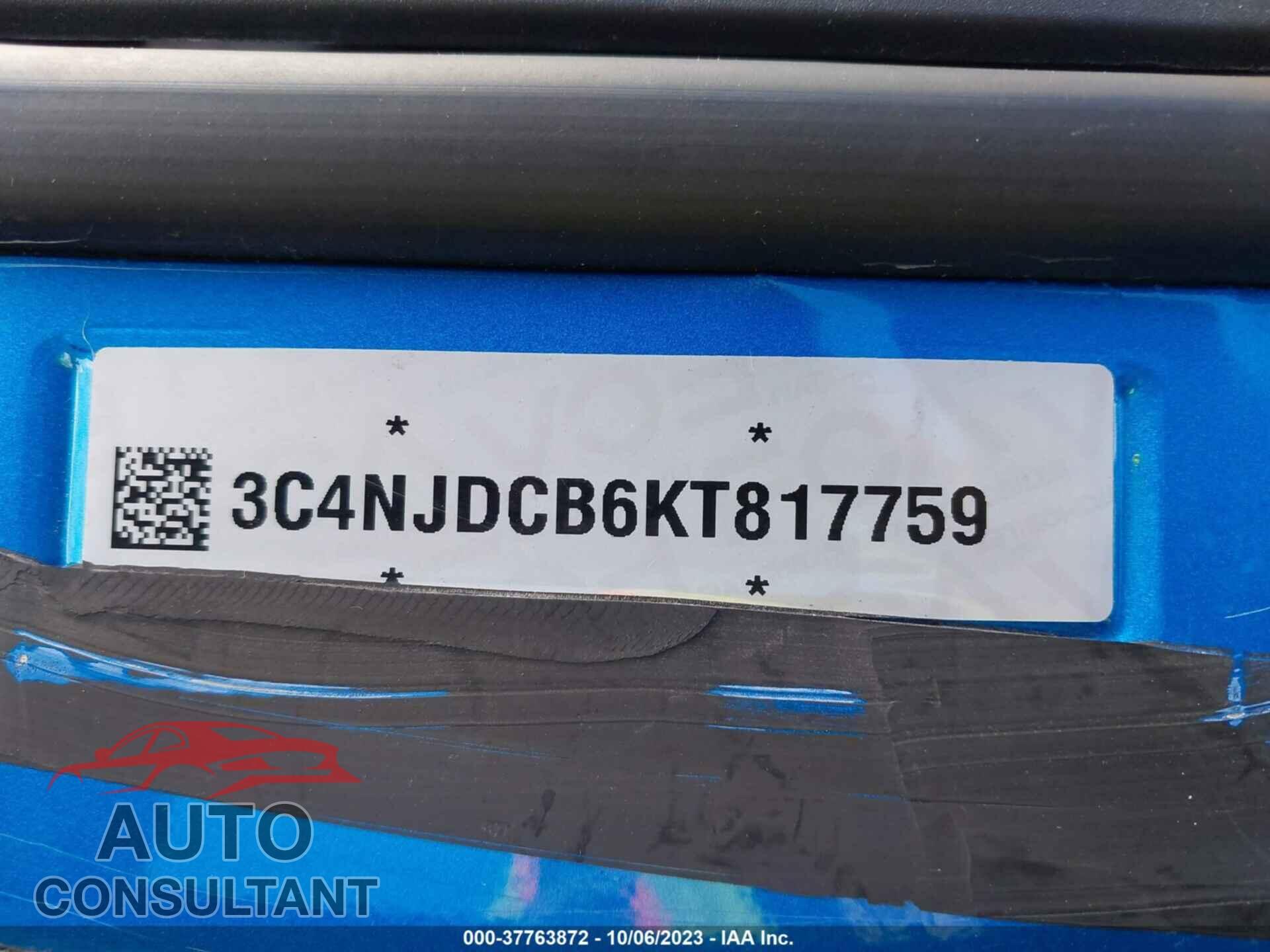 JEEP COMPASS 2019 - 3C4NJDCB6KT817759