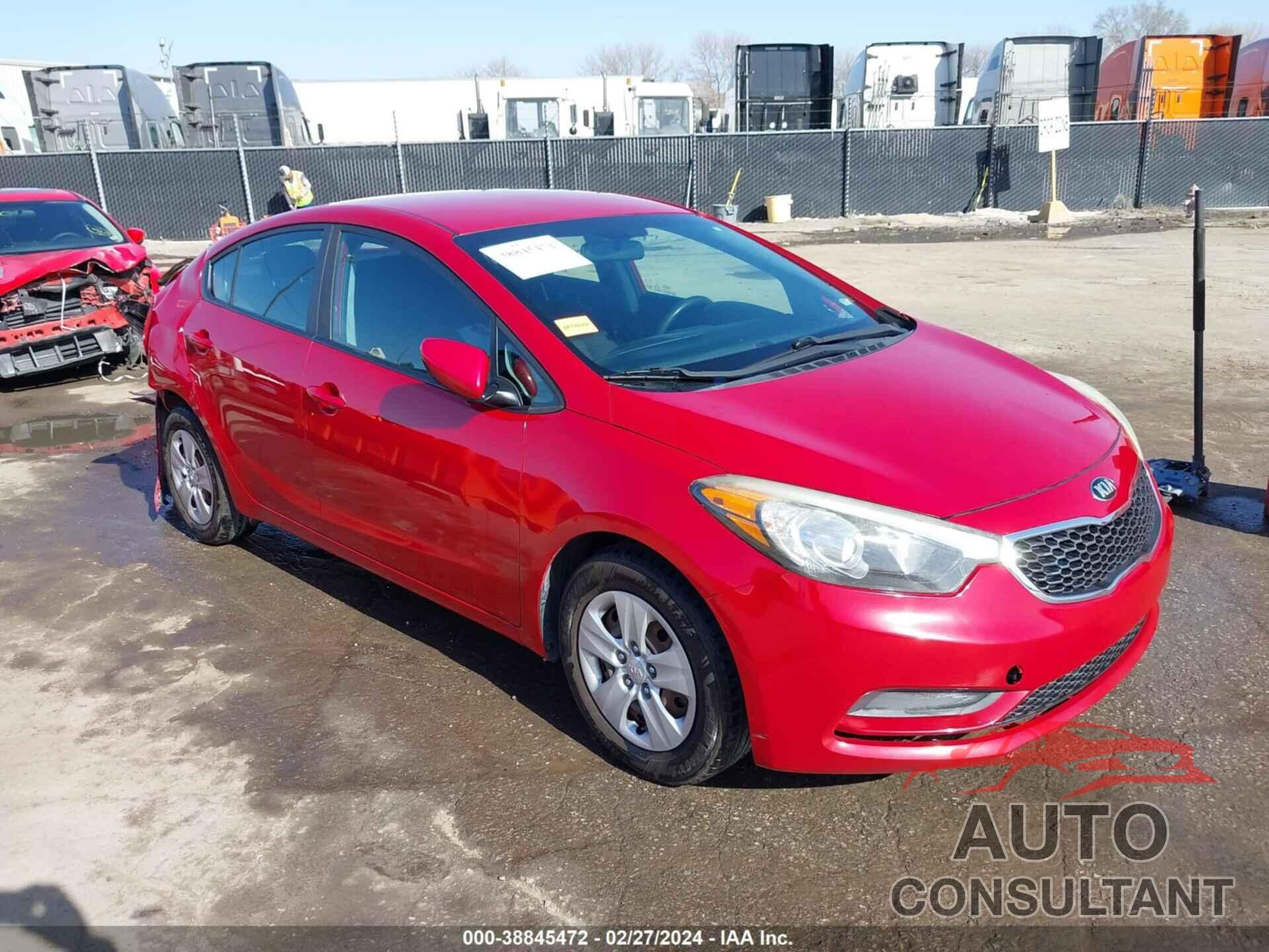 KIA FORTE 2016 - KNAFK4A66G5617086