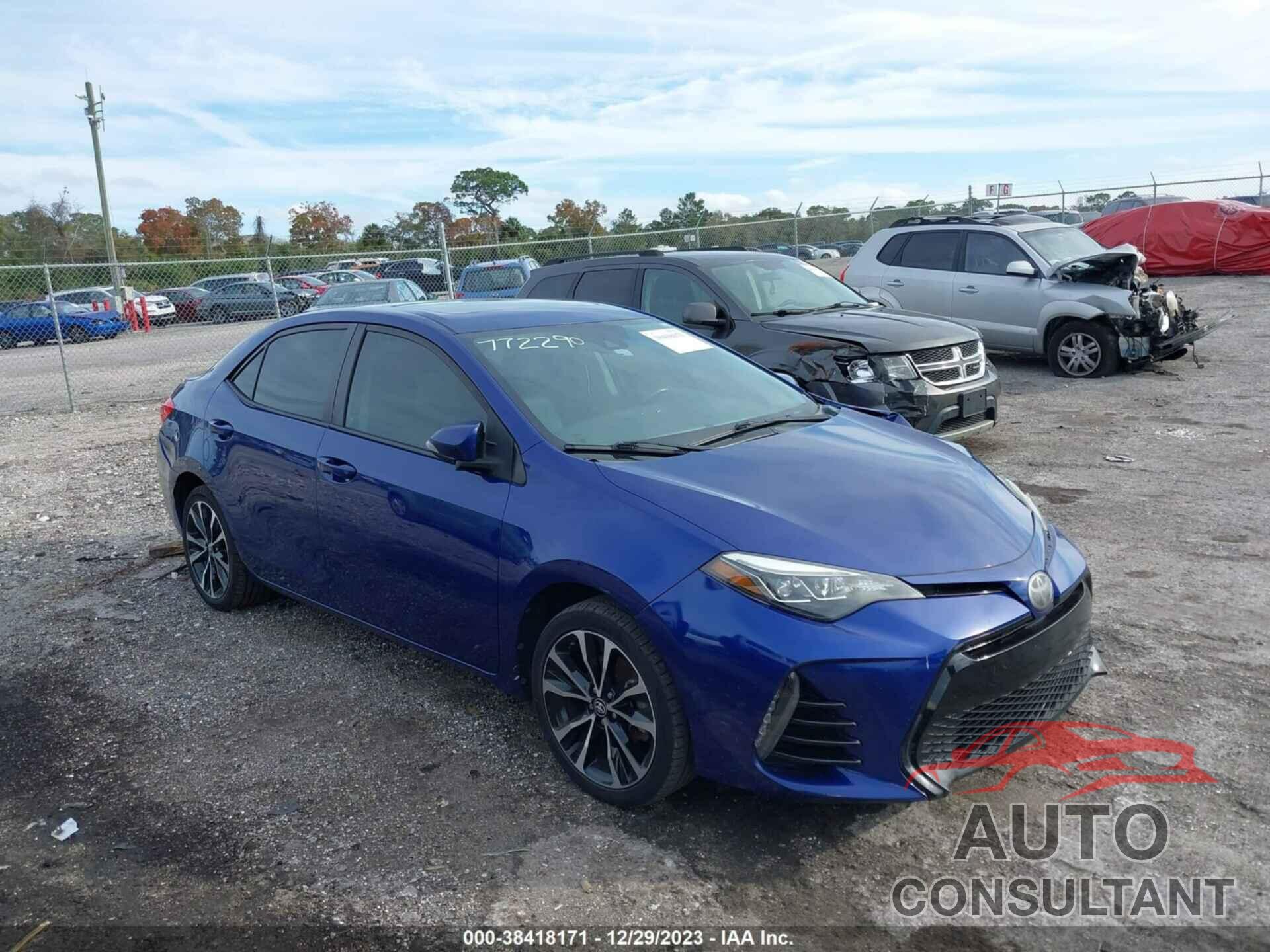 TOYOTA COROLLA 2017 - 2T1BURHE9HC772290