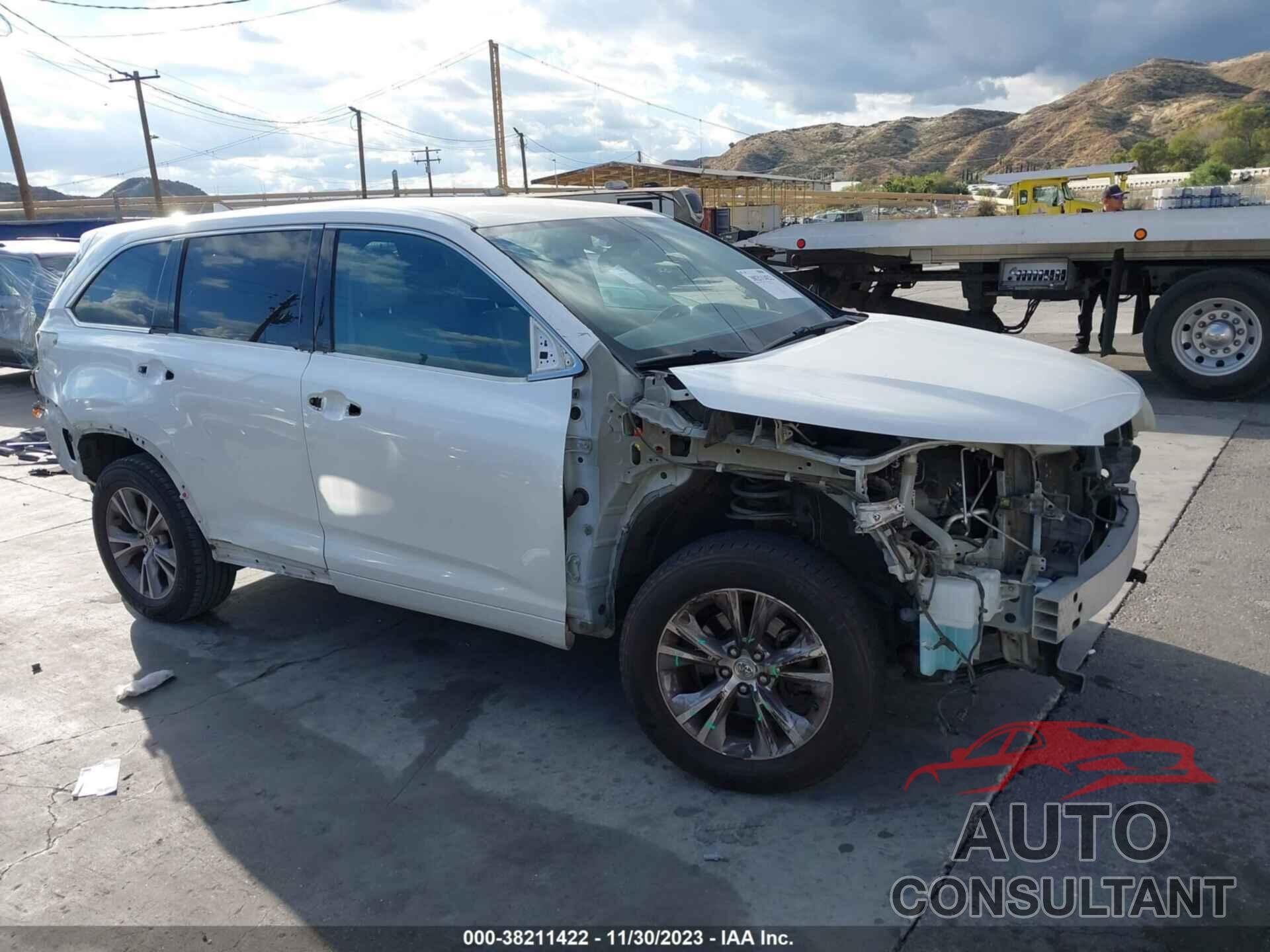 TOYOTA HIGHLANDER 2015 - 5TDZKRFH7FS103585