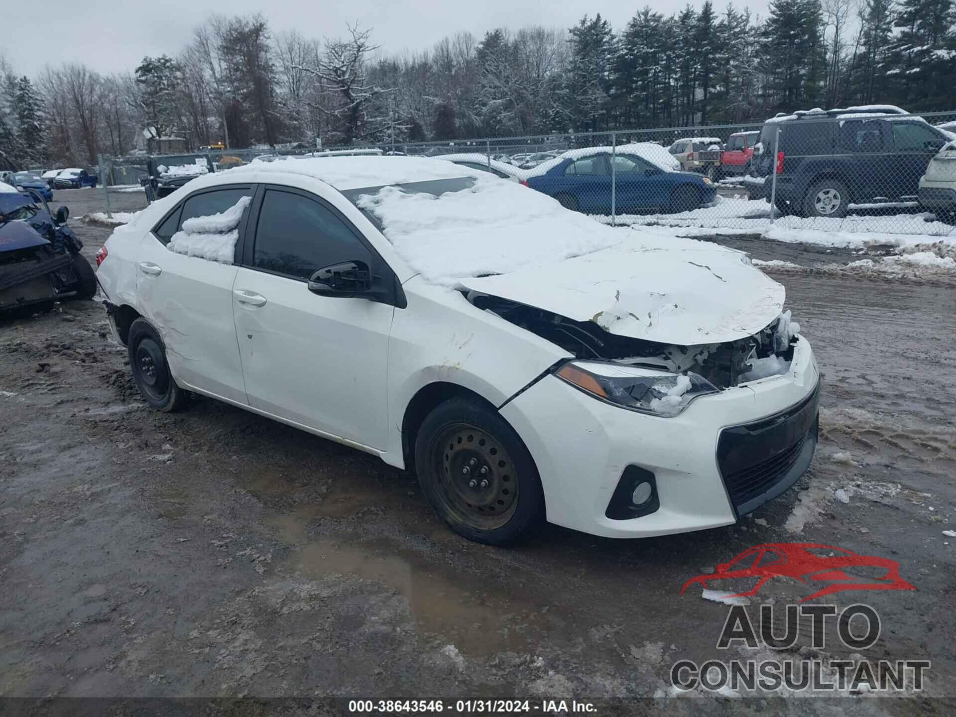 TOYOTA COROLLA 2016 - 5YFBURHE3GP568065