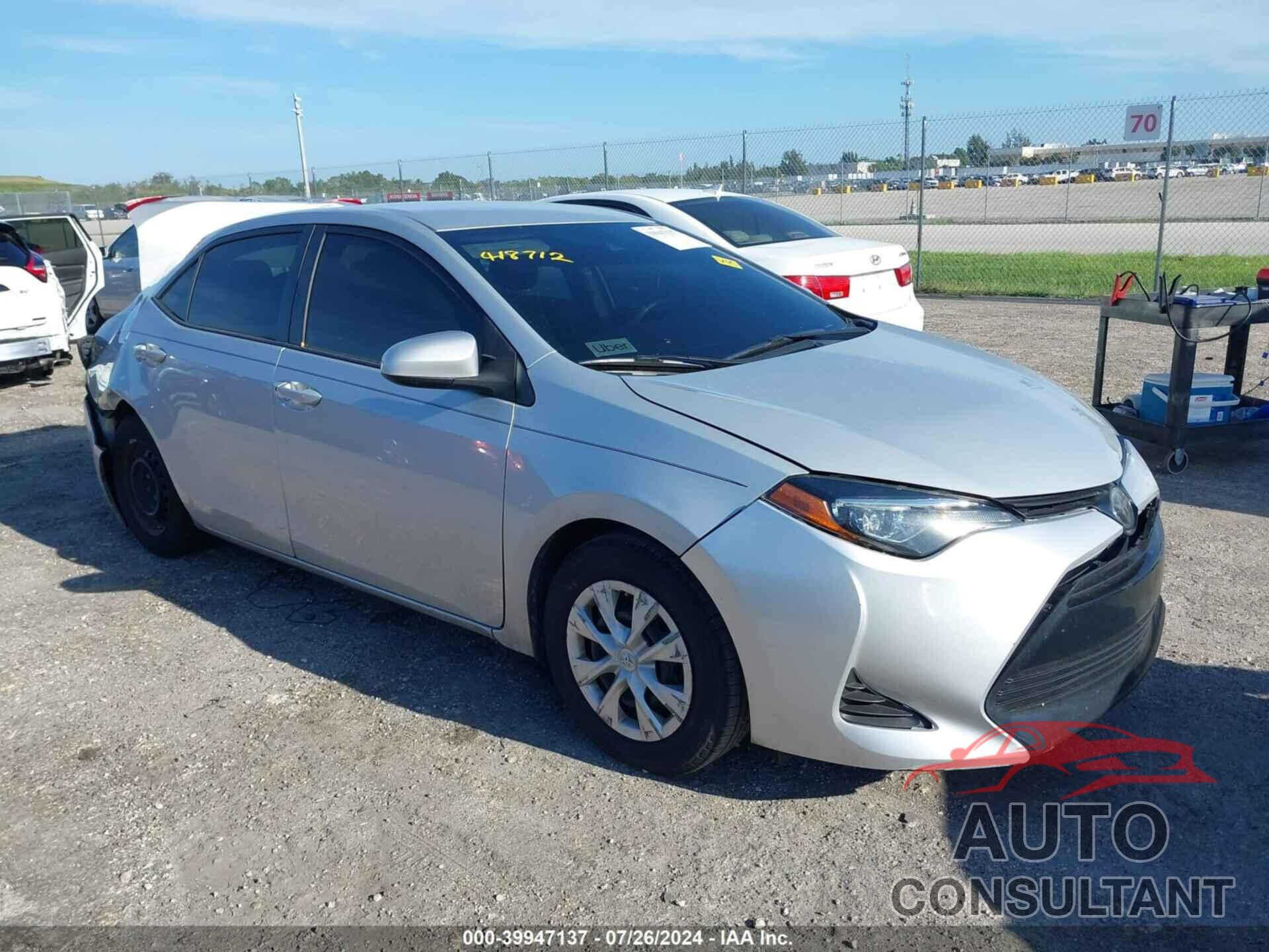 TOYOTA COROLLA 2019 - 2T1BURHE7KC160693