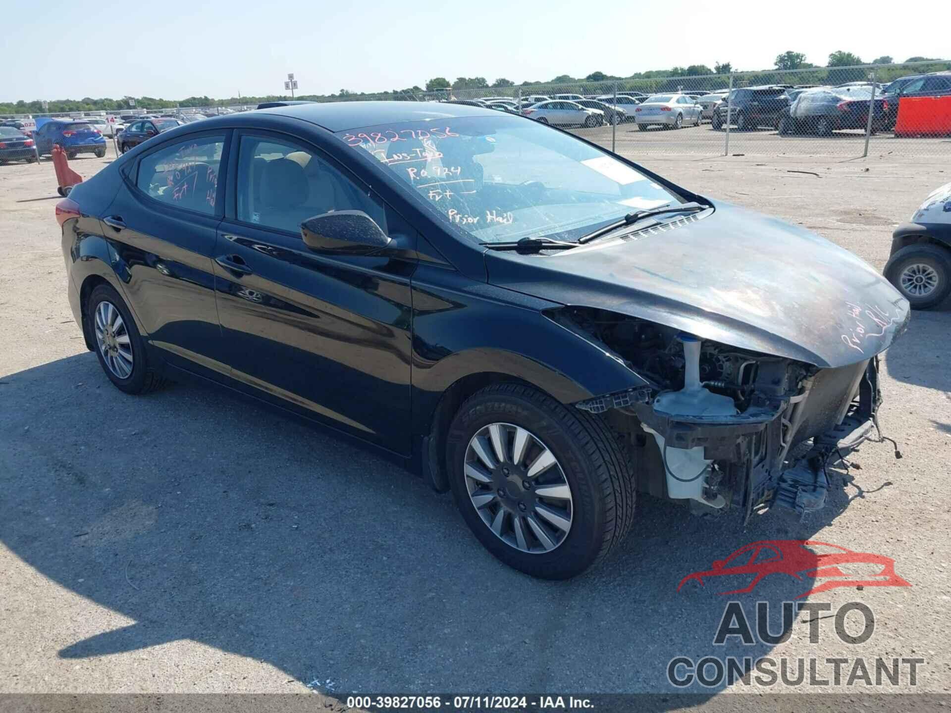 HYUNDAI ELANTRA 2016 - 5NPDH4AE3GH760478