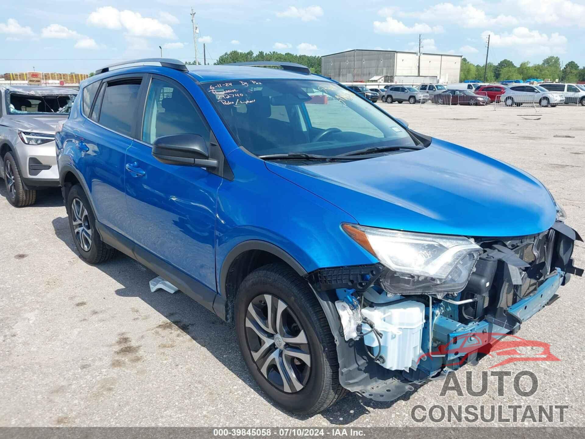 TOYOTA RAV4 2018 - 2T3BFREV9JW829985