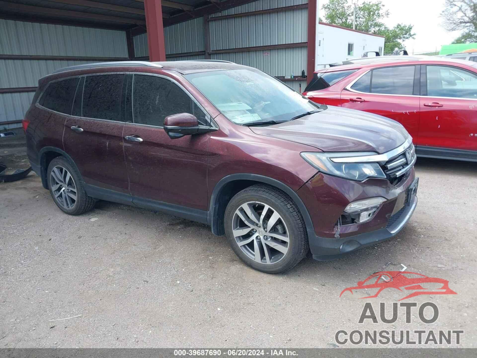 HONDA PILOT 2017 - 5FNYF5H92HB039204