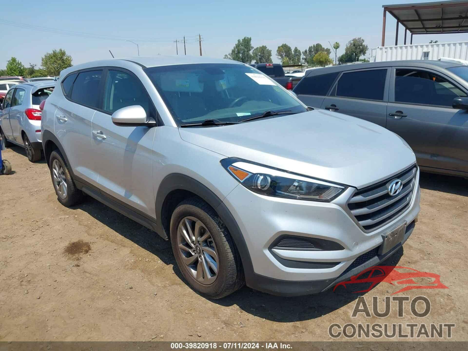 HYUNDAI TUCSON 2018 - KM8J23A45JU792072