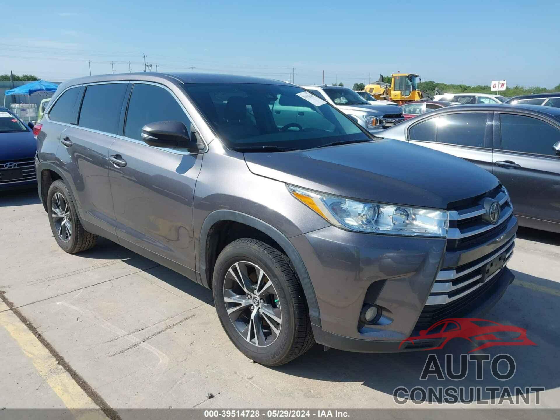 TOYOTA HIGHLANDER 2019 - 5TDZZRFHXKS358754