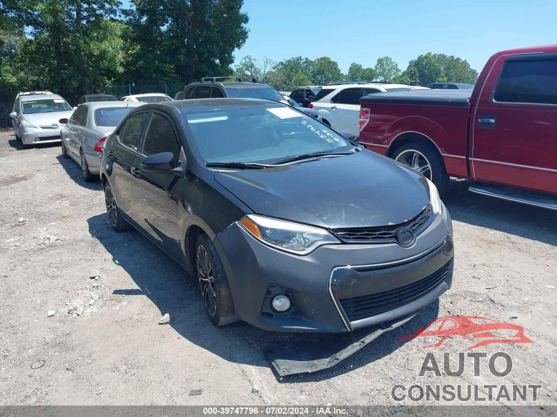 TOYOTA COROLLA 2016 - 2T1BURHE6GC554922