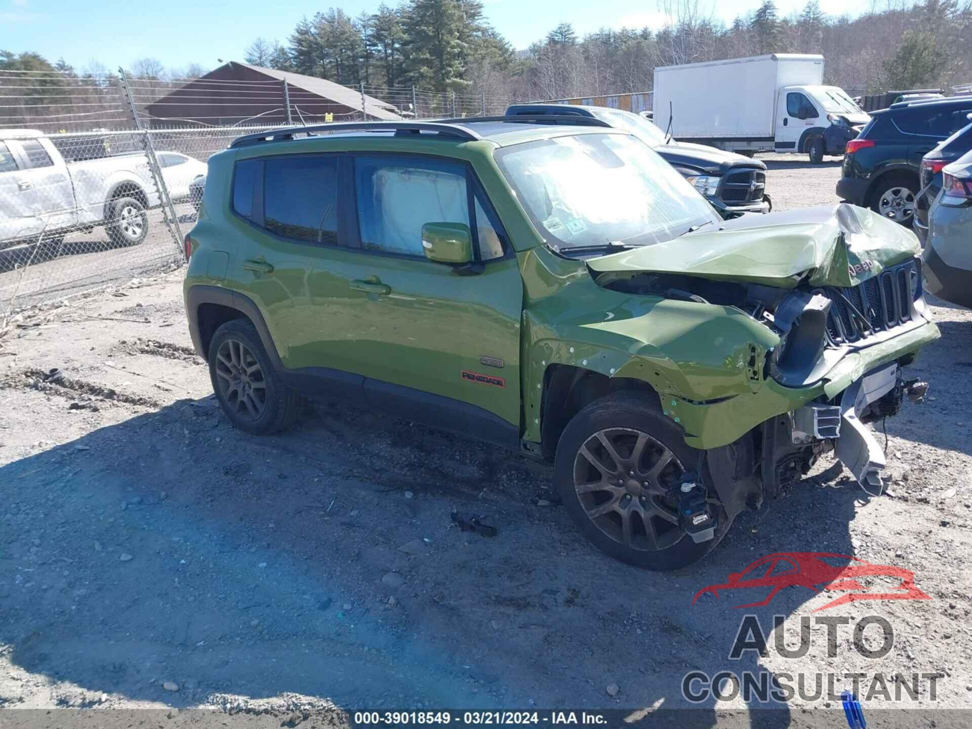 JEEP RENEGADE 2016 - ZACCJBBT2GPE16908