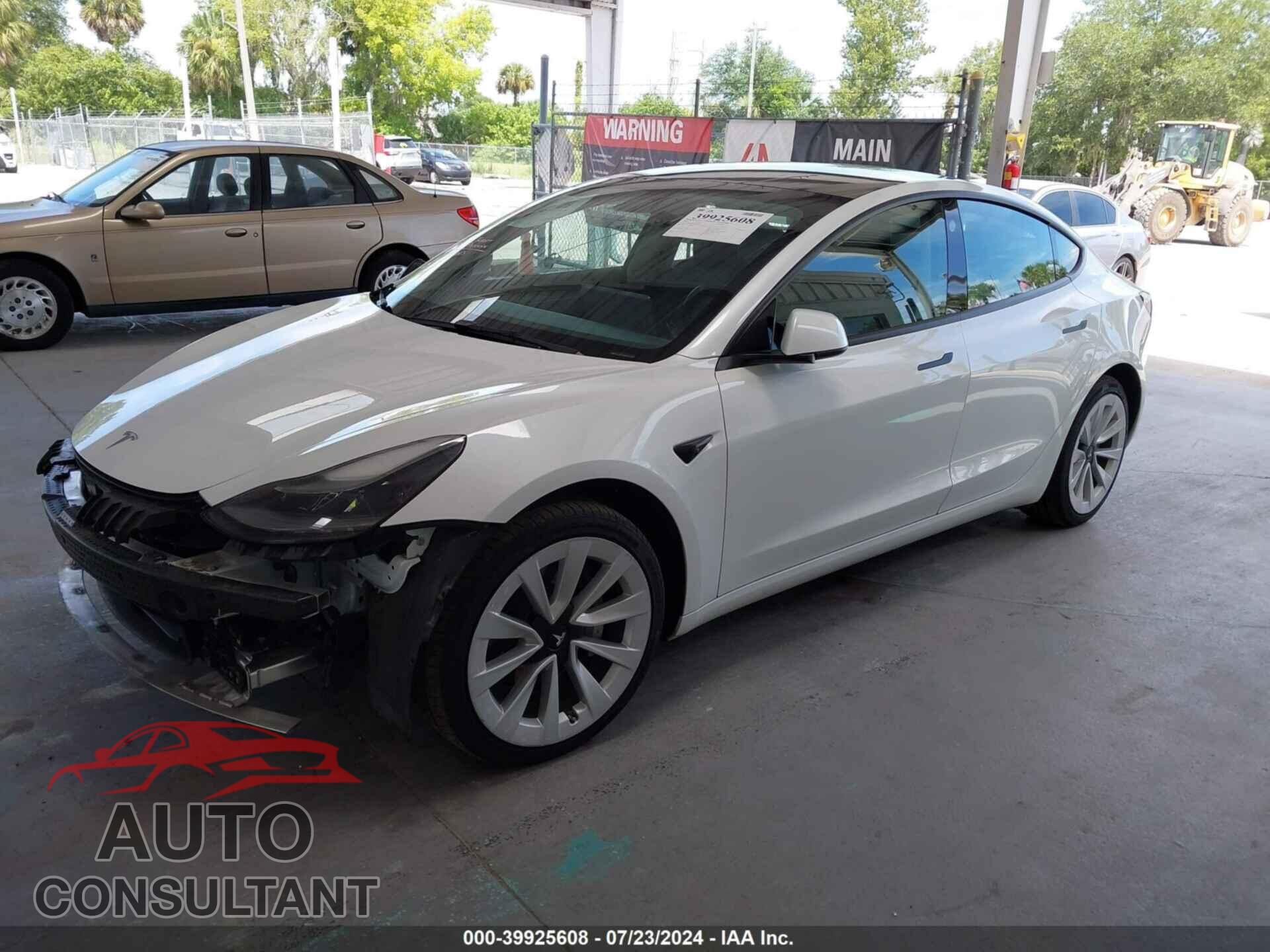 TESLA MODEL 3 2022 - 5YJ3E1EB0NF192480